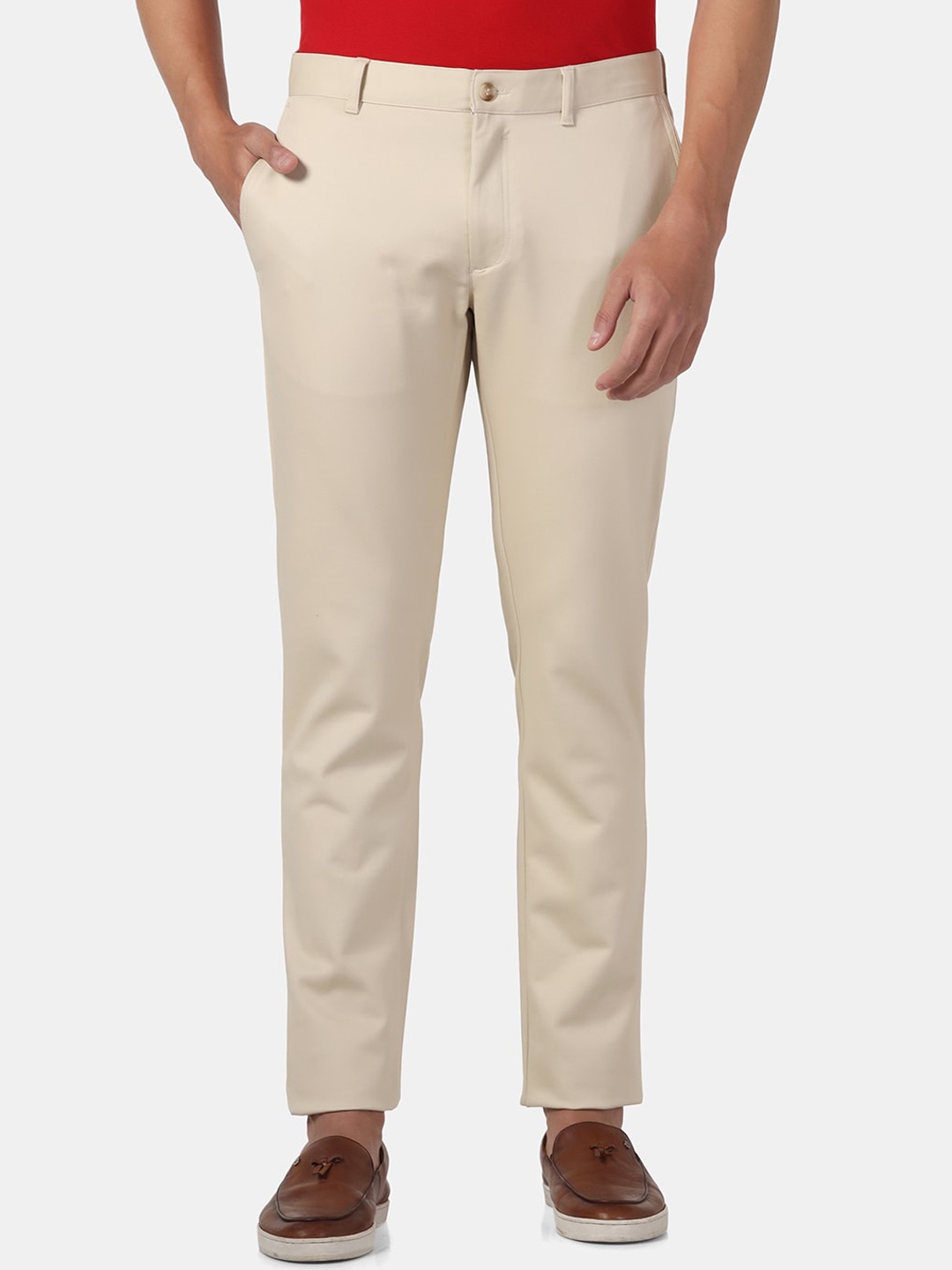 

Blackberrys Men Slim Fit Chinos Trouser, Beige