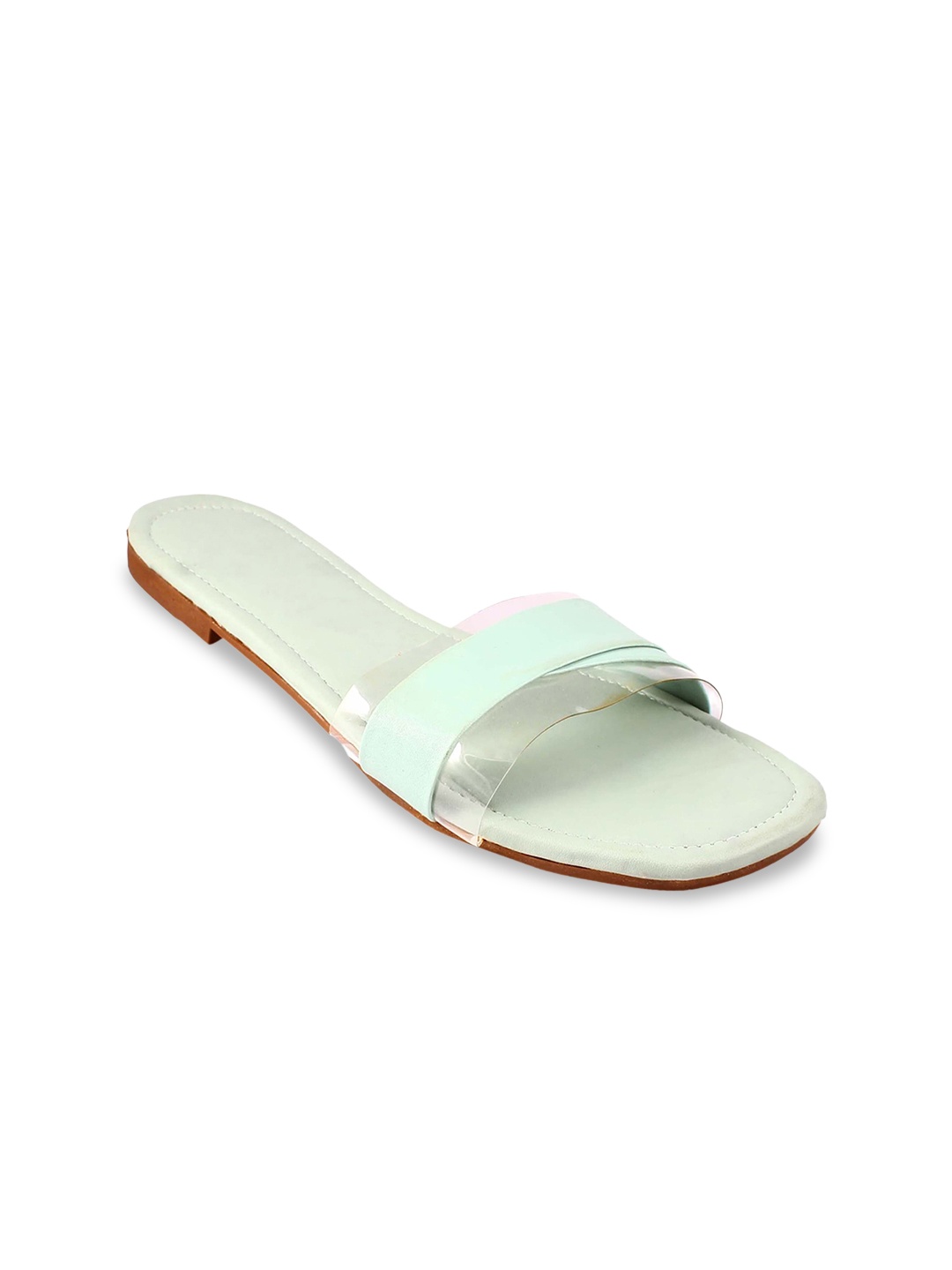 

Apratim Women Open Toe Flats, Green