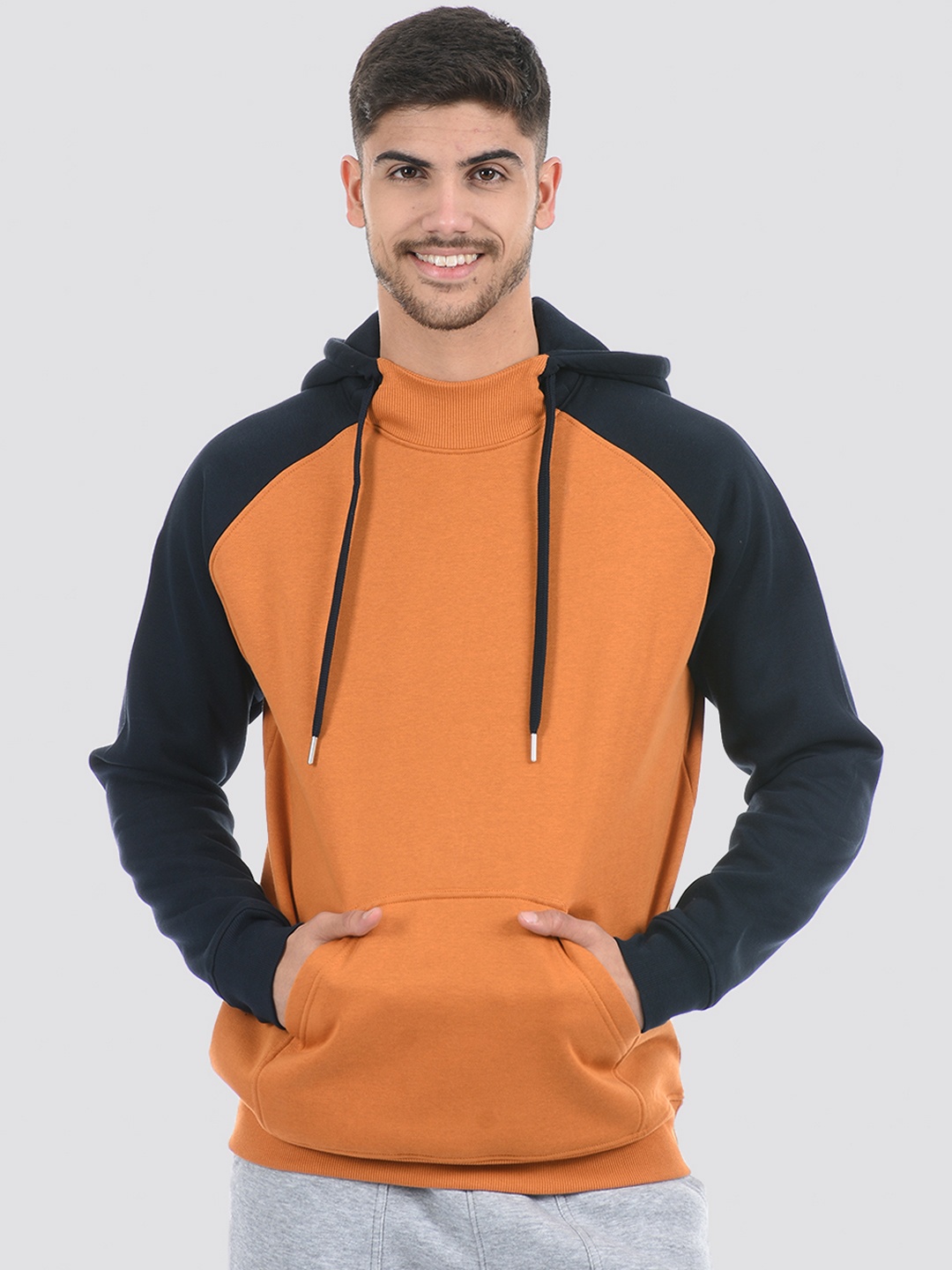 

ONEWAY Raglan Cotton Hooded Sweat Shirt, Orange
