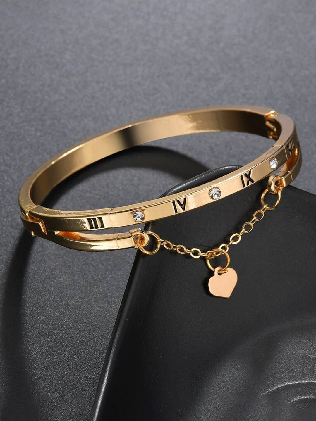 

Jewels Galaxy Women Gold-Plated Wraparound Bracelet, White