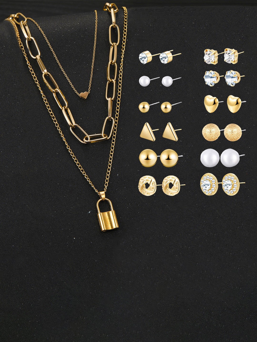 

Jewels Galaxy Gold-Plated Jewellery Set