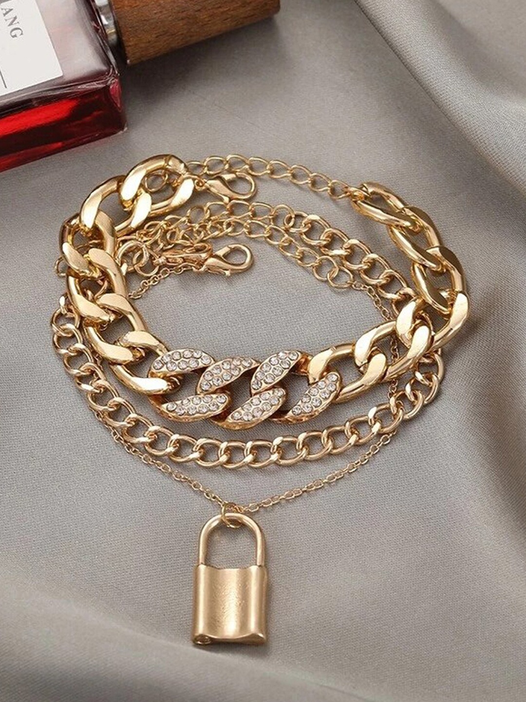 

Jewels Galaxy Women Gold-Plated Multistrand Bracelet