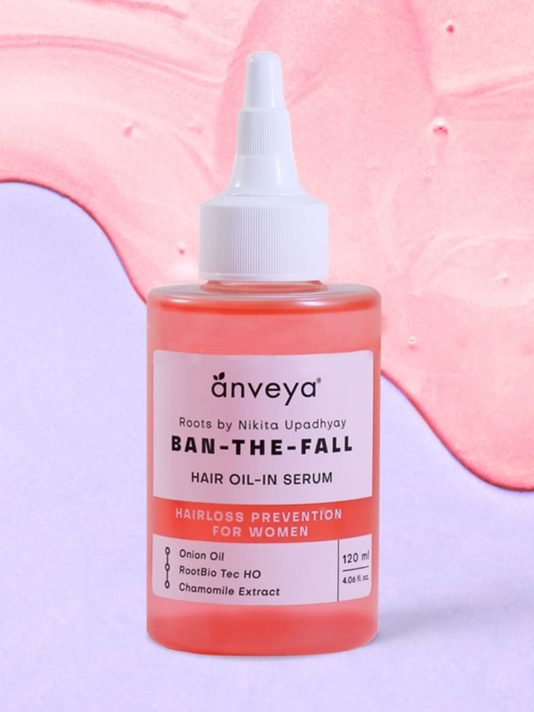 

anveya Ban The Fall Hair Oil-In Serum 120 ml, Peach