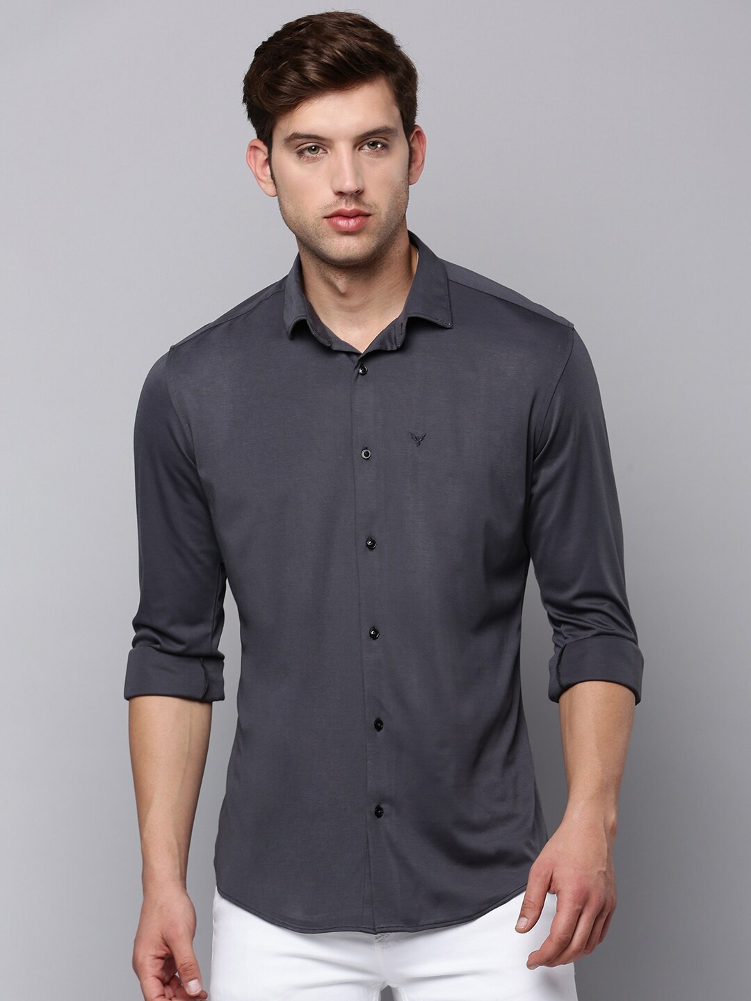 

SHOWOFF Men Casual Cotton Shirt, Grey