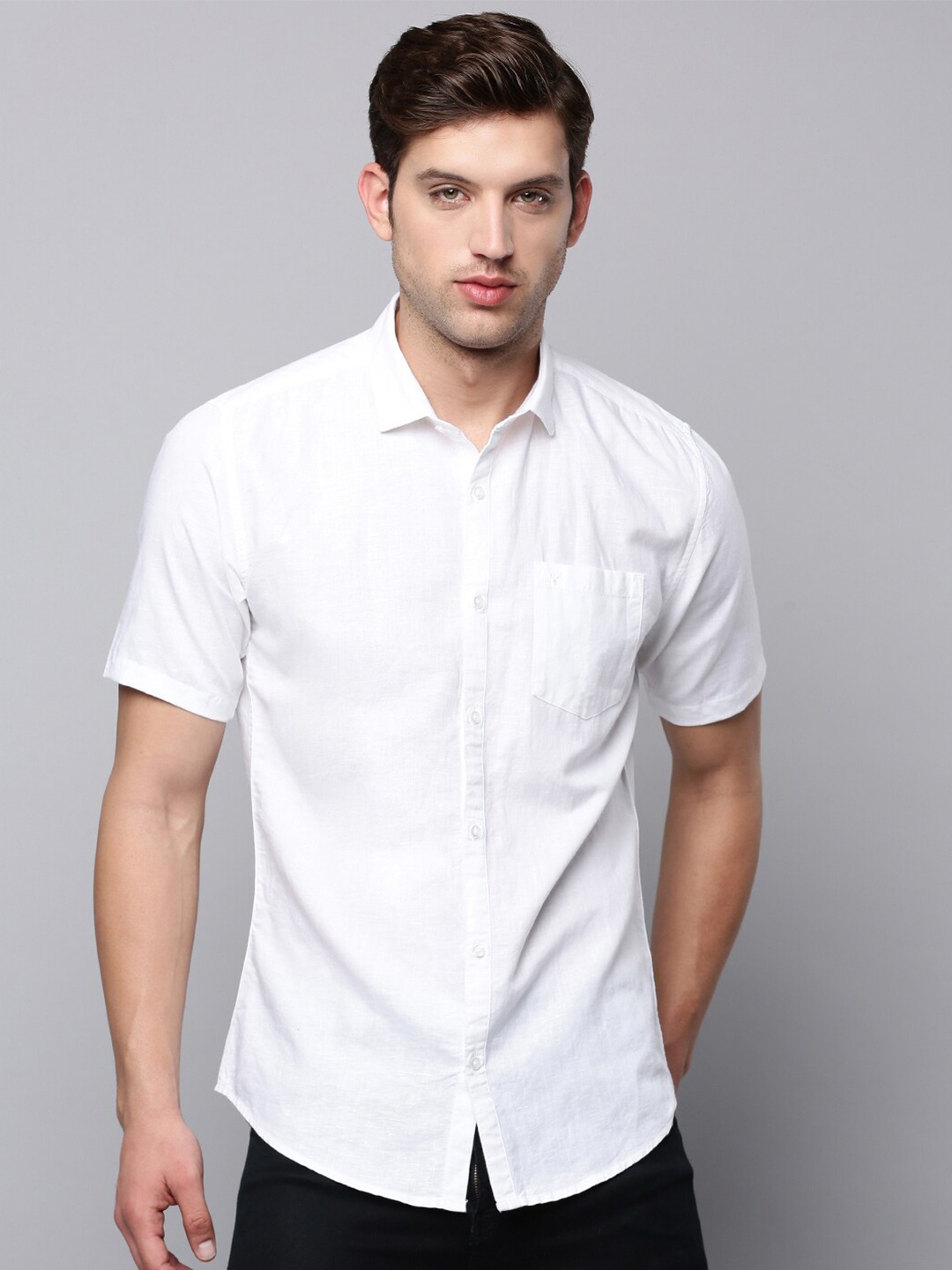 

SHOWOFF Men Classic Casual Cotton Shirt, White