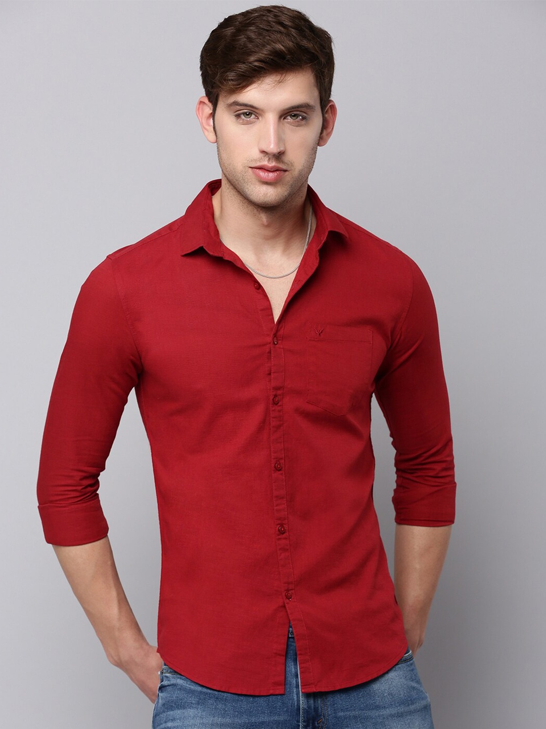 

SHOWOFF Men Casual Shirt, Maroon