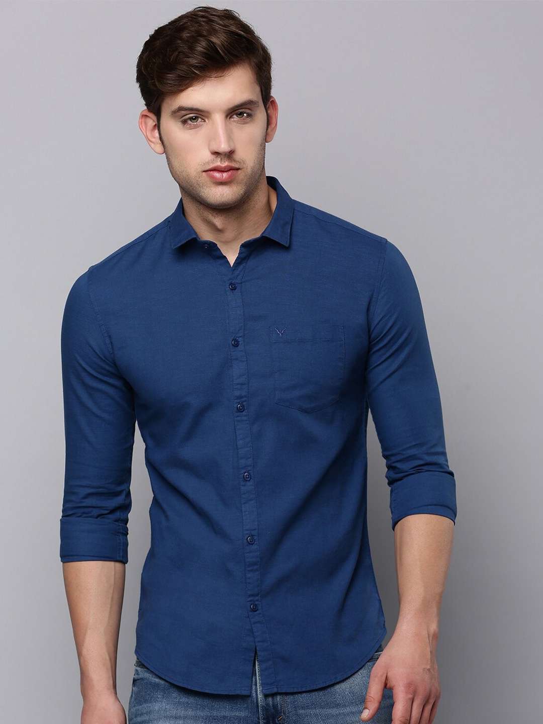 

SHOWOFF Men Classic Casual Cotton Shirt, Teal