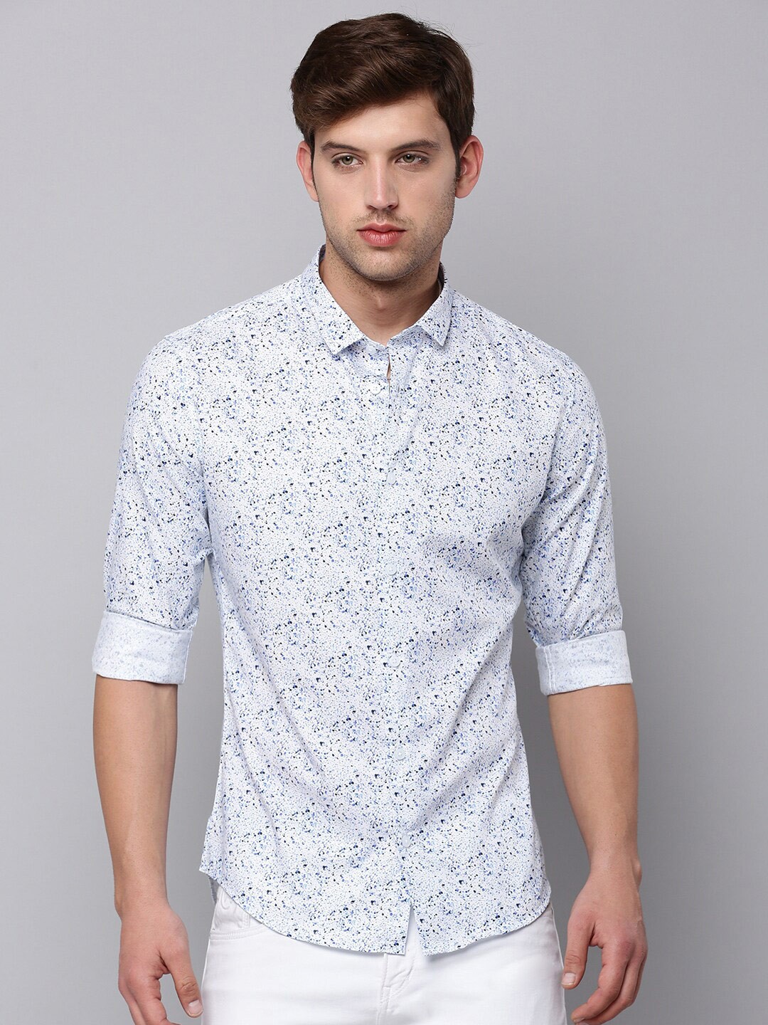 

SHOWOFF Men Floral Printed Casual Shirt, White