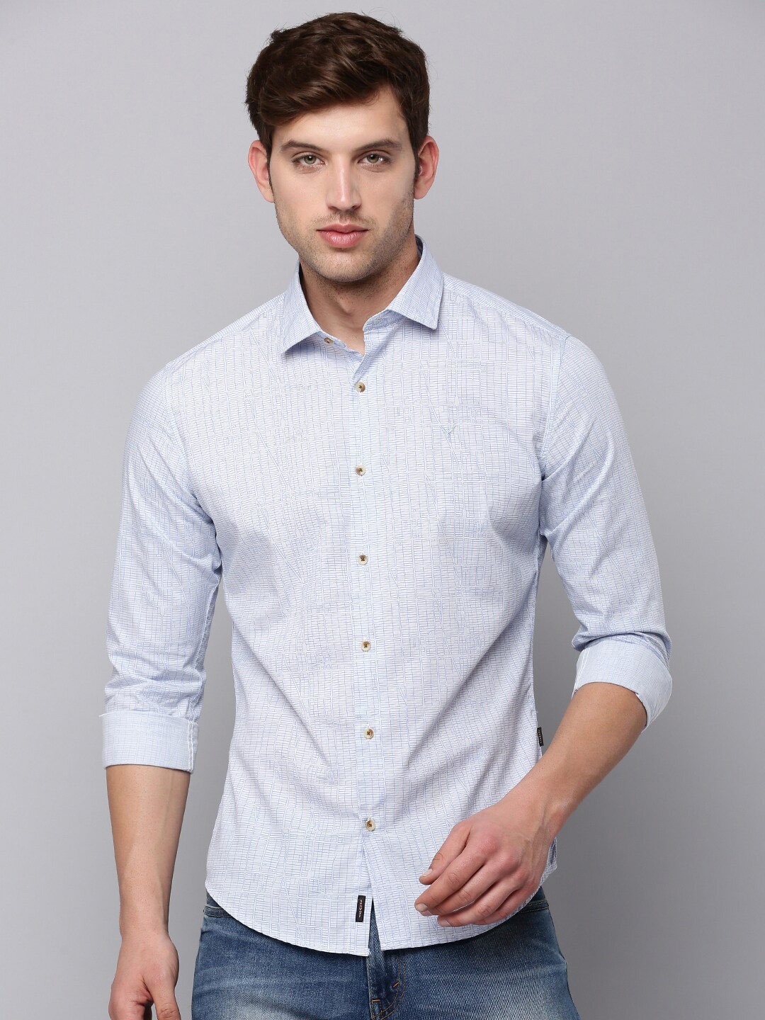 

SHOWOFF Men Striped Casual Shirt, Blue