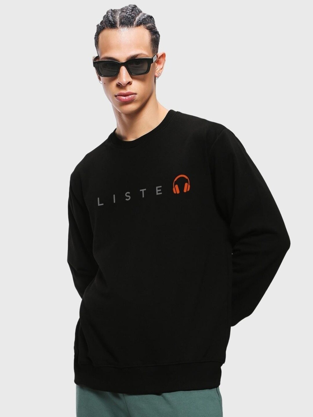 

Bewakoof Men Sweatshirt, Black