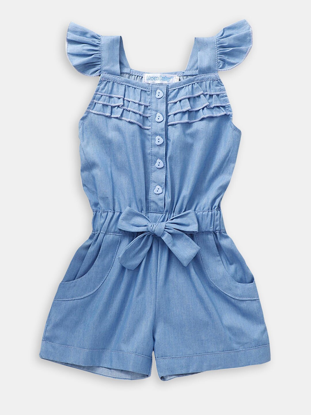 

Hopscotch Girls Playsuit, Blue