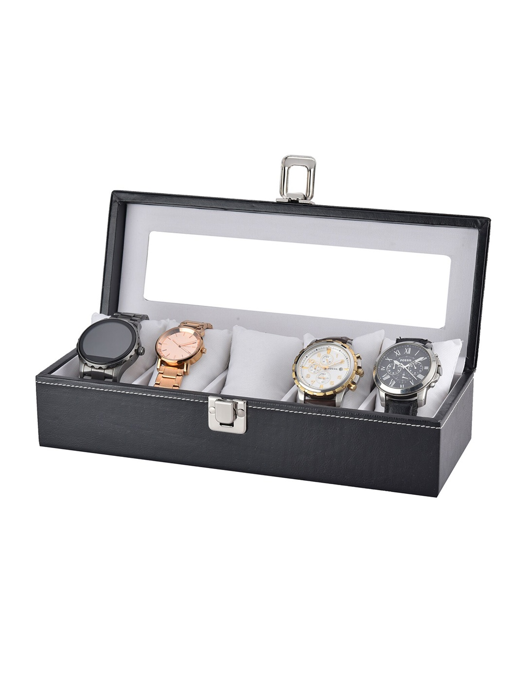 

essart 5 Slots Watch Organiser Box, White