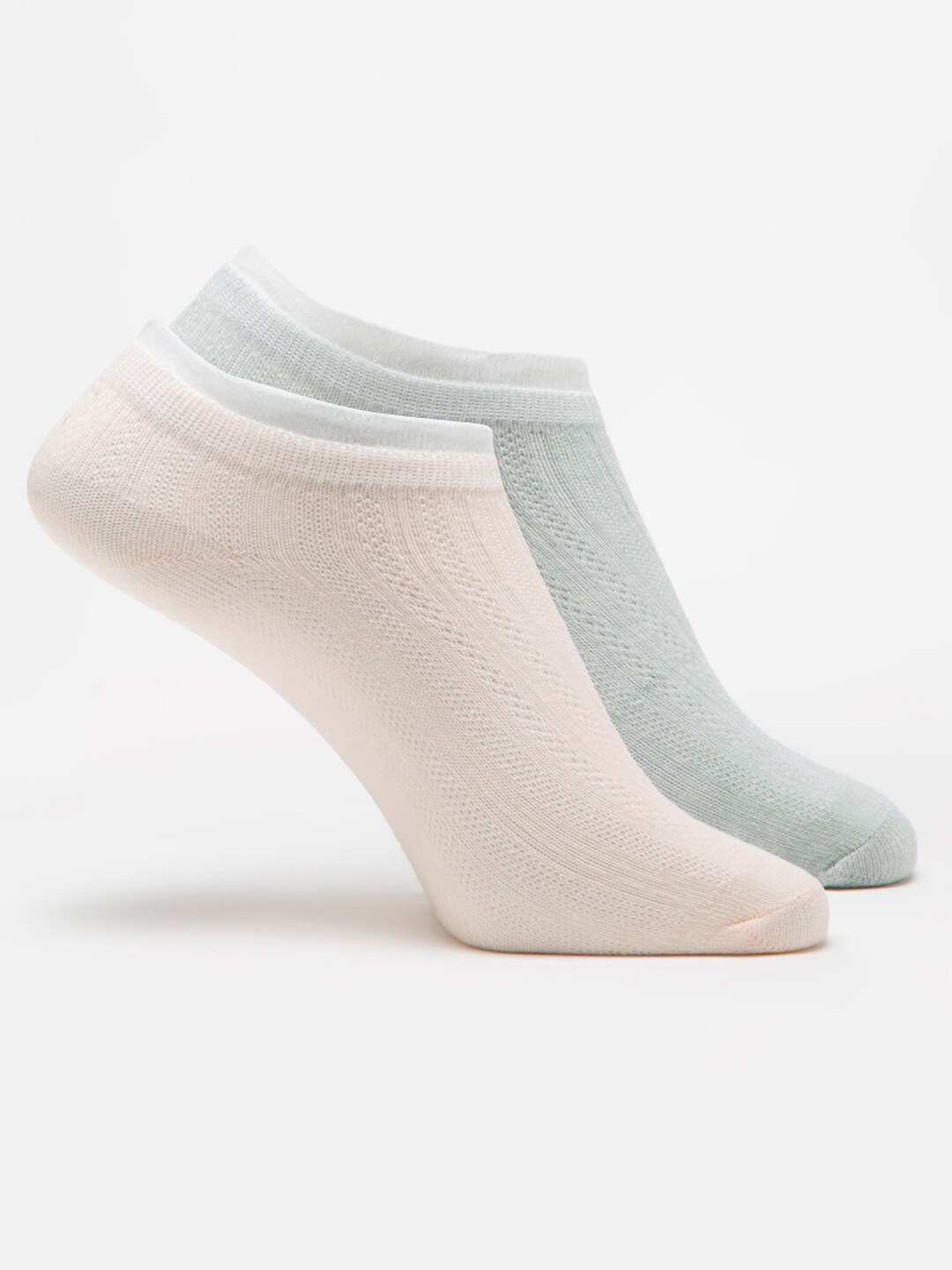 

J Style Women Pack Of 2 Assorted Patterned Ankle Length Socks
