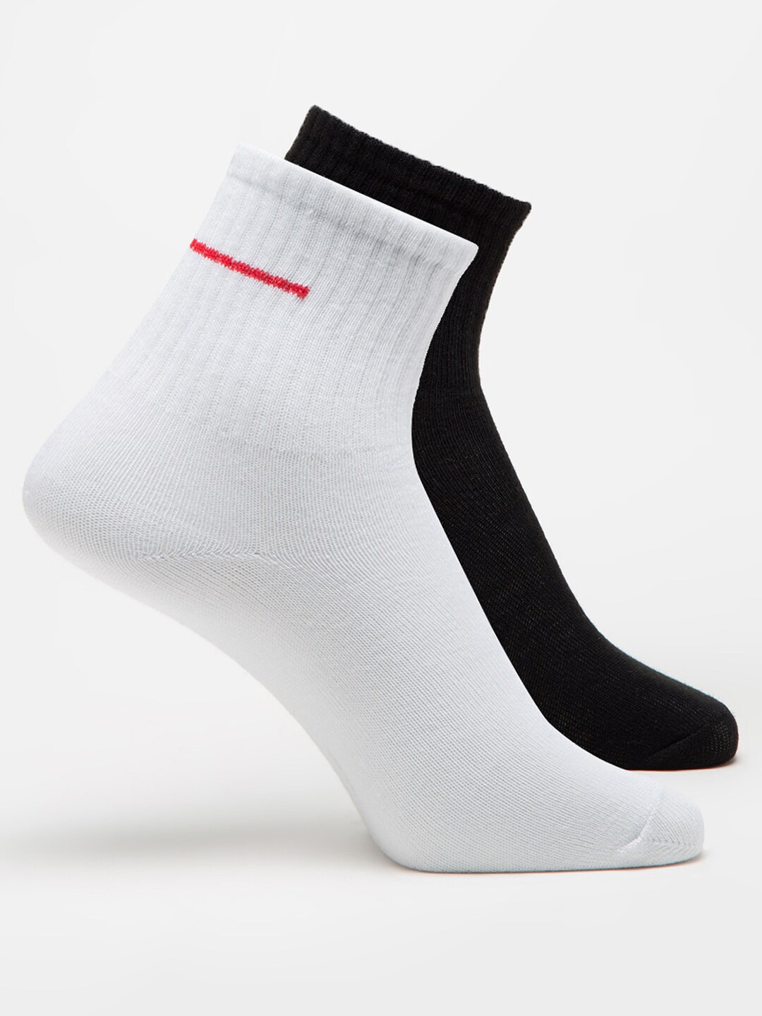

J Style Women Pack Of 2 Ankle-Length Socks, White