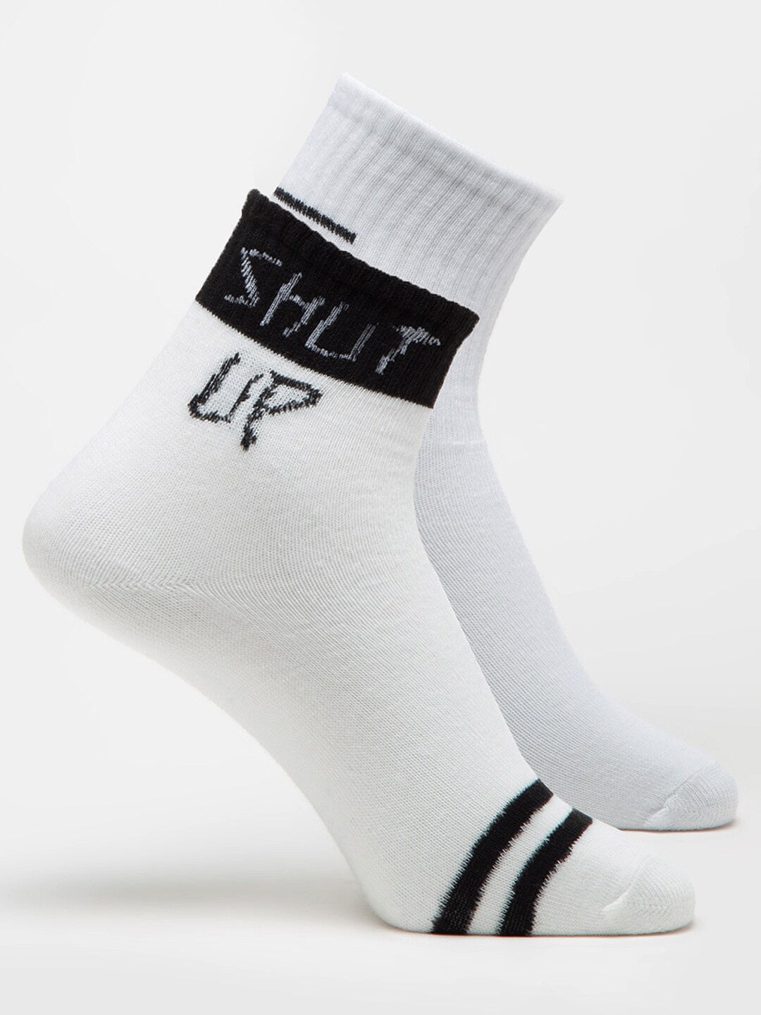 

J Style Women Pack Of 2 Assorted Ankle-Length Socks