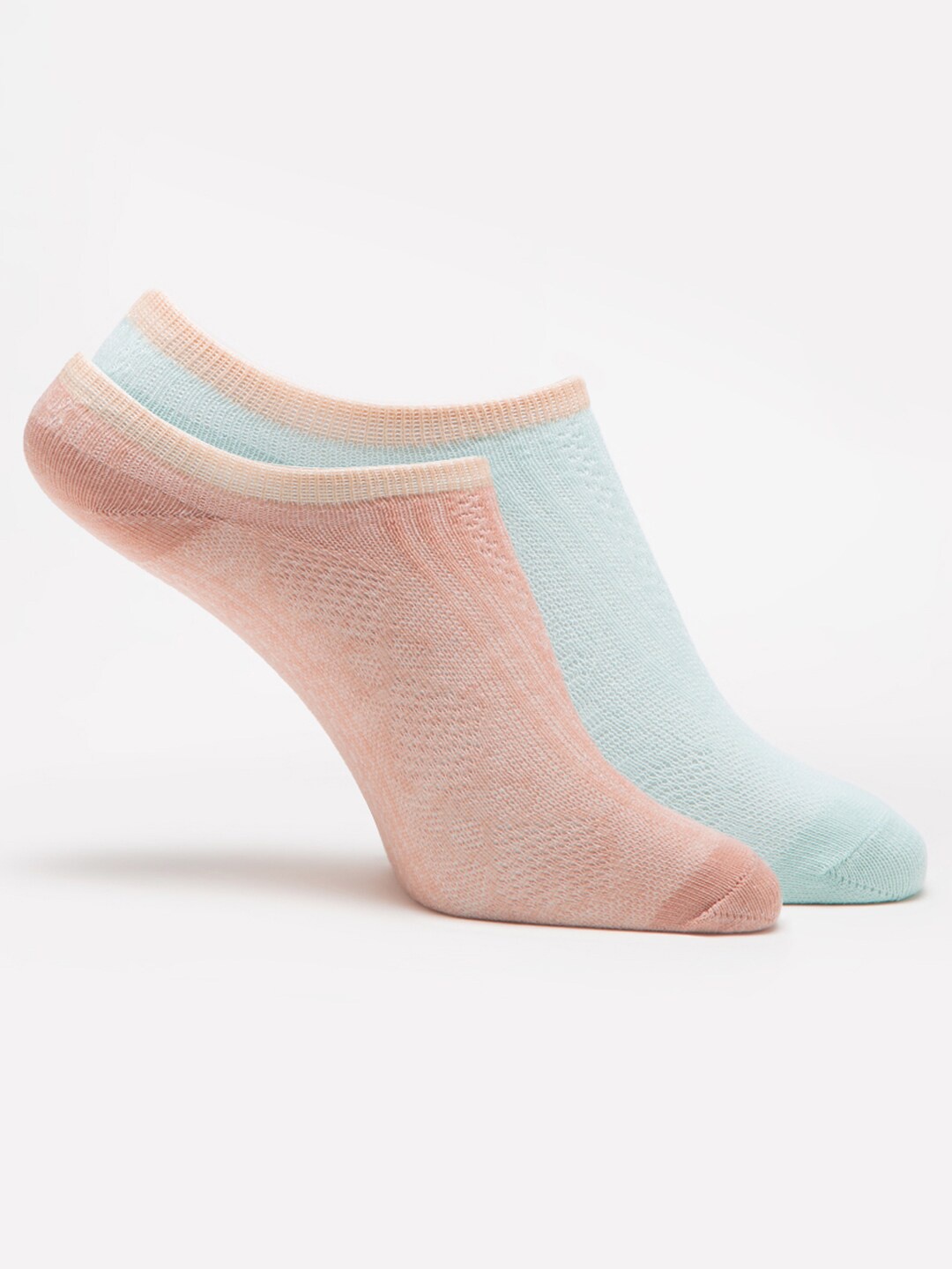 

J Style Women Pack Of 2 Assorted Patterned Shoe Liners