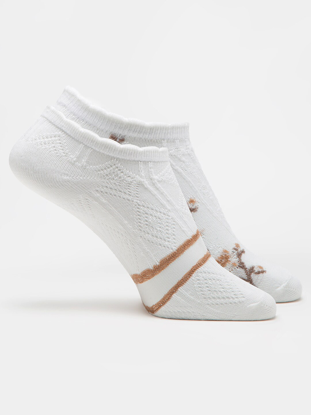 

J Style Women Pack Of 2 Assorted ShoeLiner Socks
