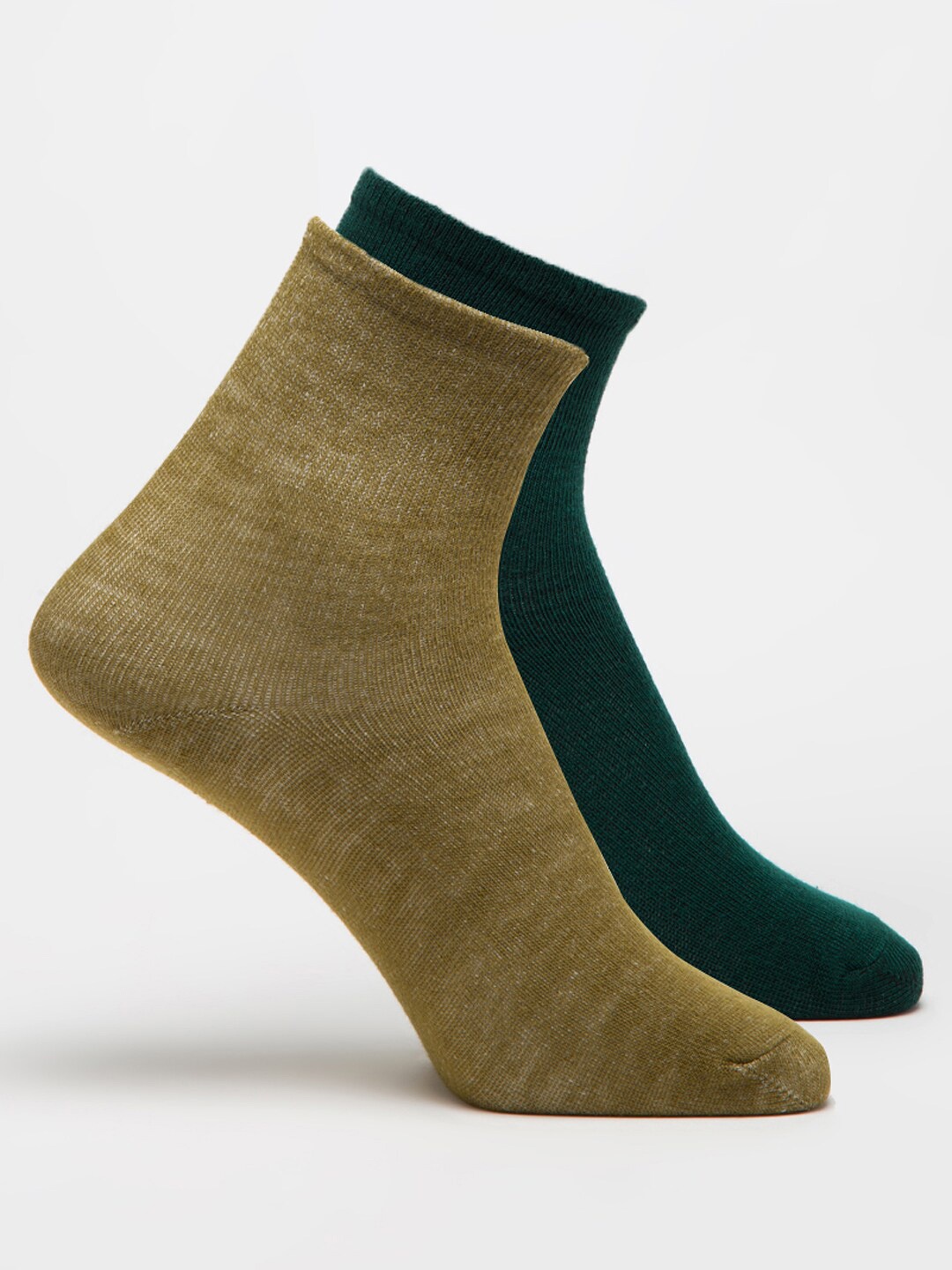 

J Style Women Pack Of 2 Assorted Ankle-Length Socks