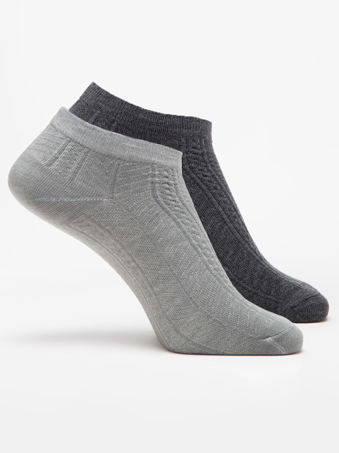 

J Style Women Pack Of 2 Assorted Ankle-Length Socks