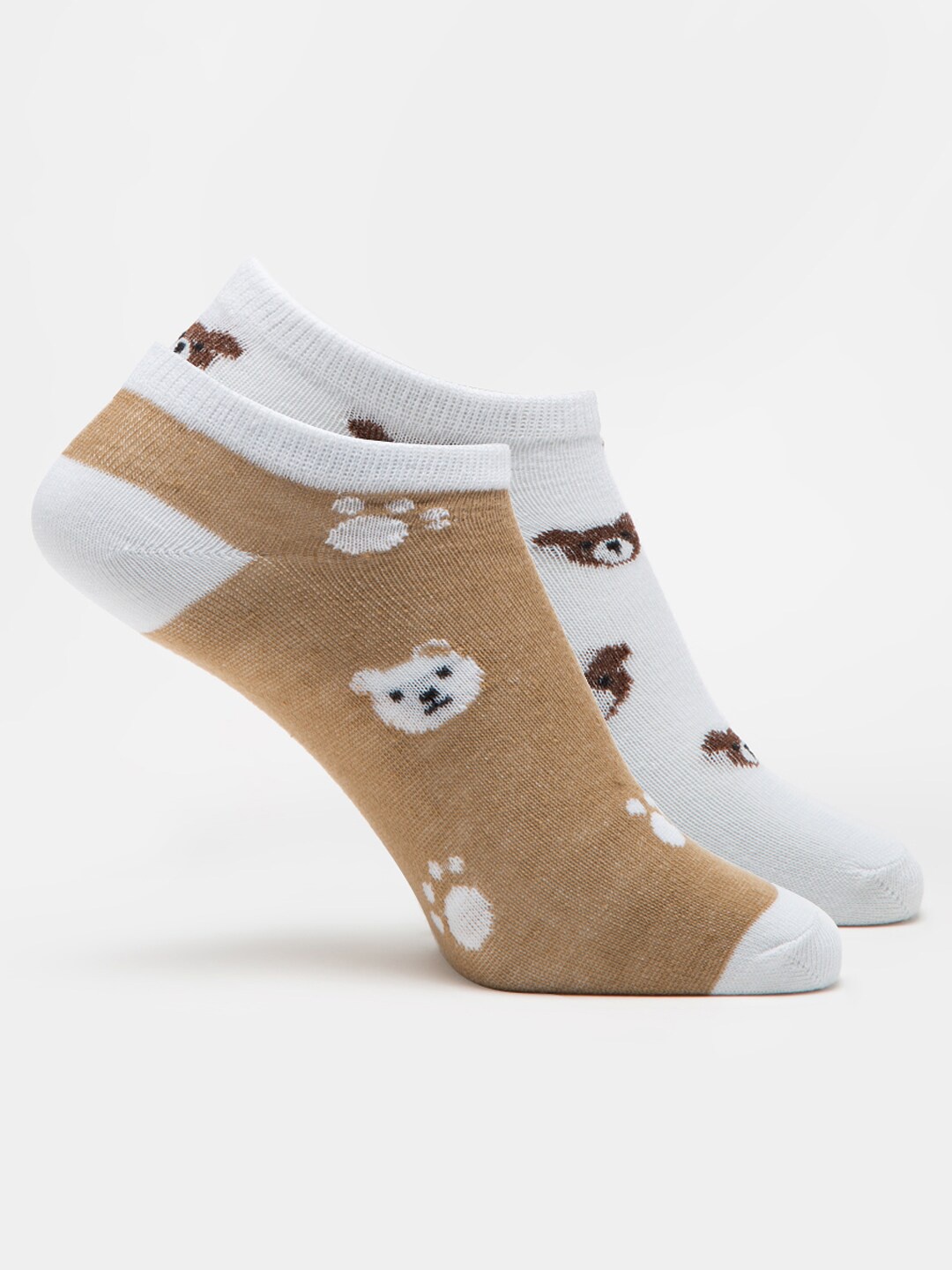 J Style Women Pack Of 2 Assorted Ankle-Length Socks