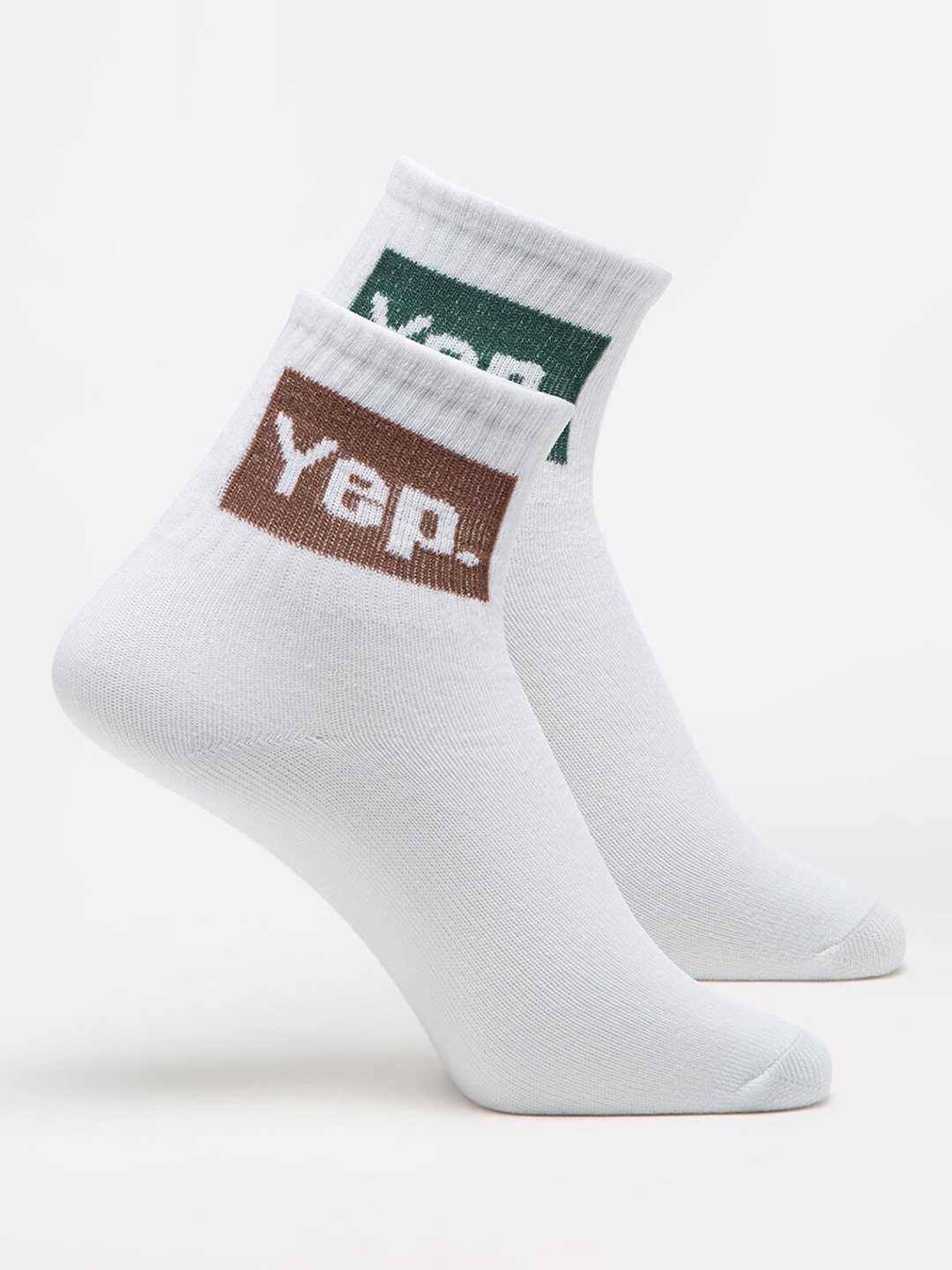 

J Style Women Pack Of 2 Assorted Ankle-Length Socks
