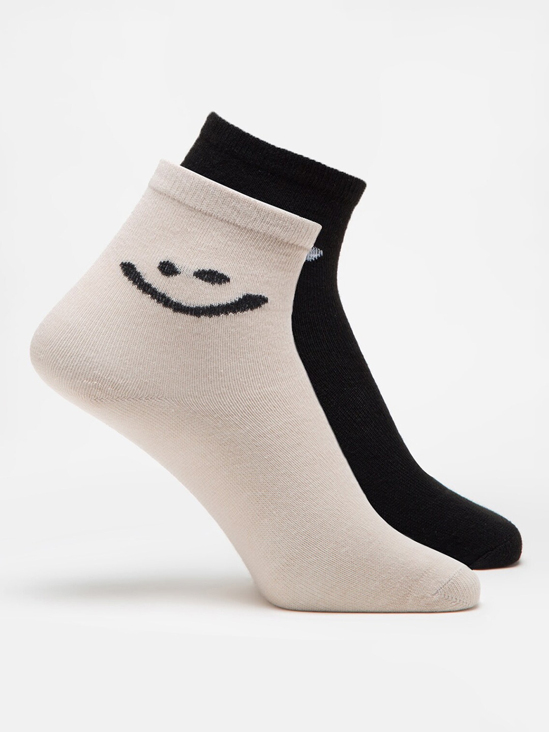 

J Style Women Pack Of 2 Assorted Ankle-Length Socks, Multi