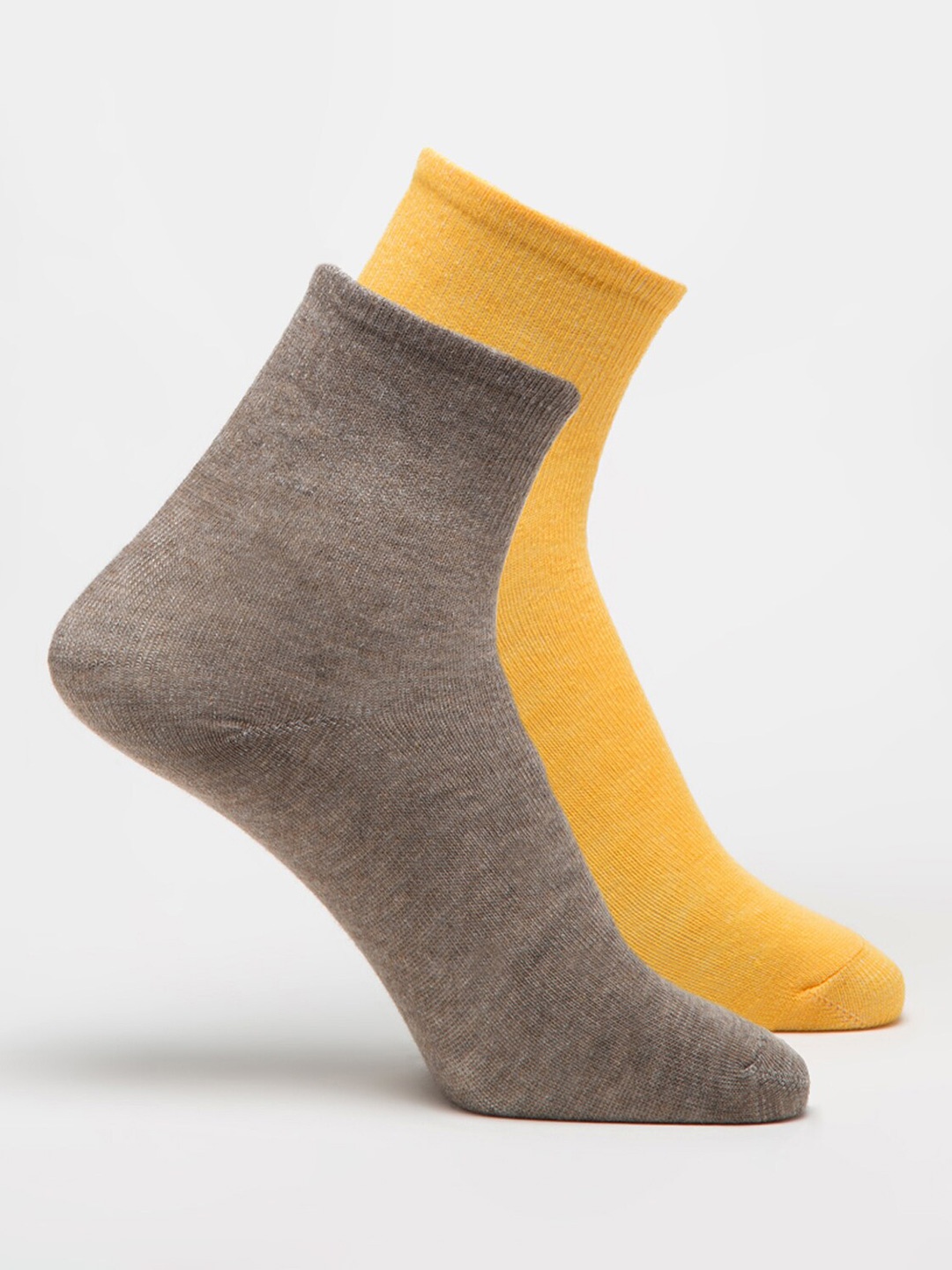 J Style Women Pack of 2 Assorted Ankle-Length Socks