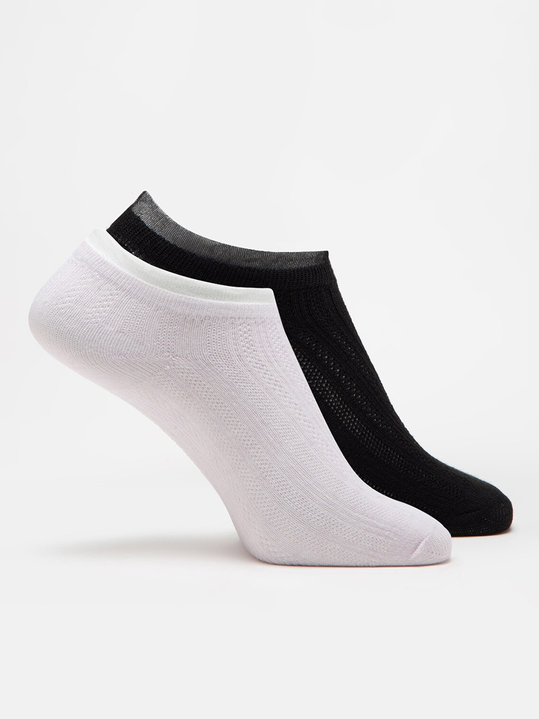 

J Style Women Pack Of 2 Assorted Shoe Liners Socks