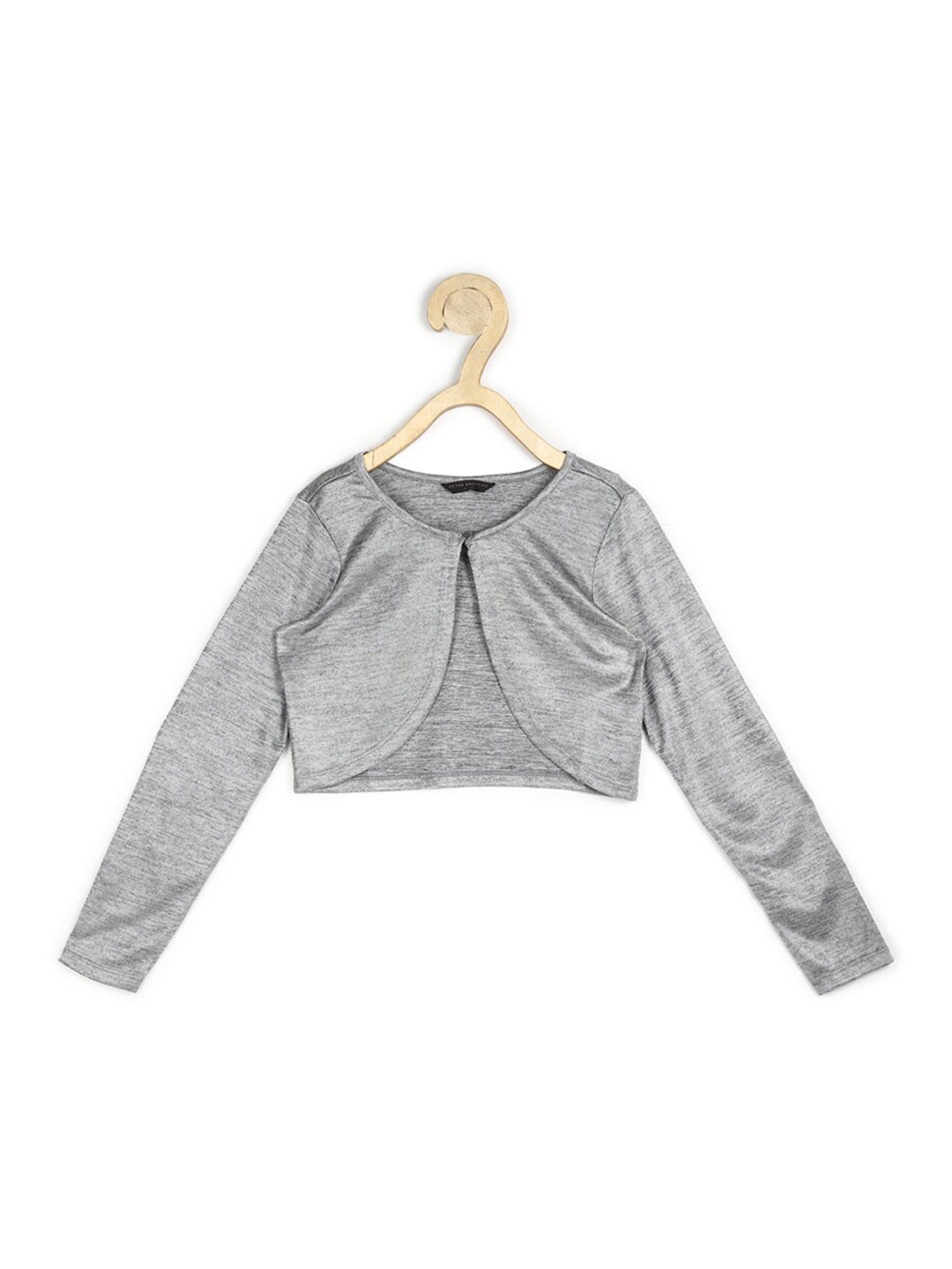 

Peter England Girls Button Shrug, Grey