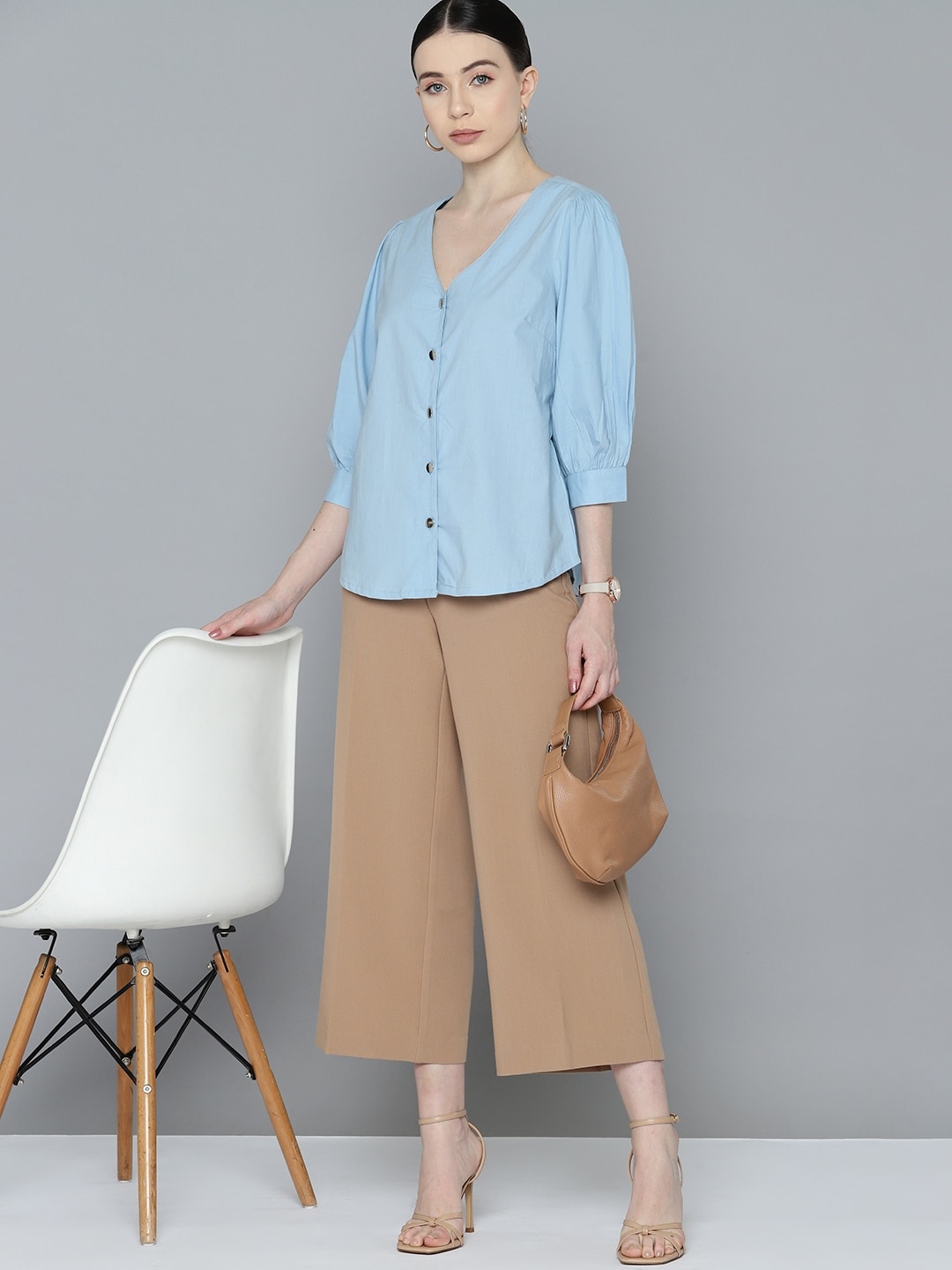 

Chemistry Pure Cotton Shirt Style Top, Blue