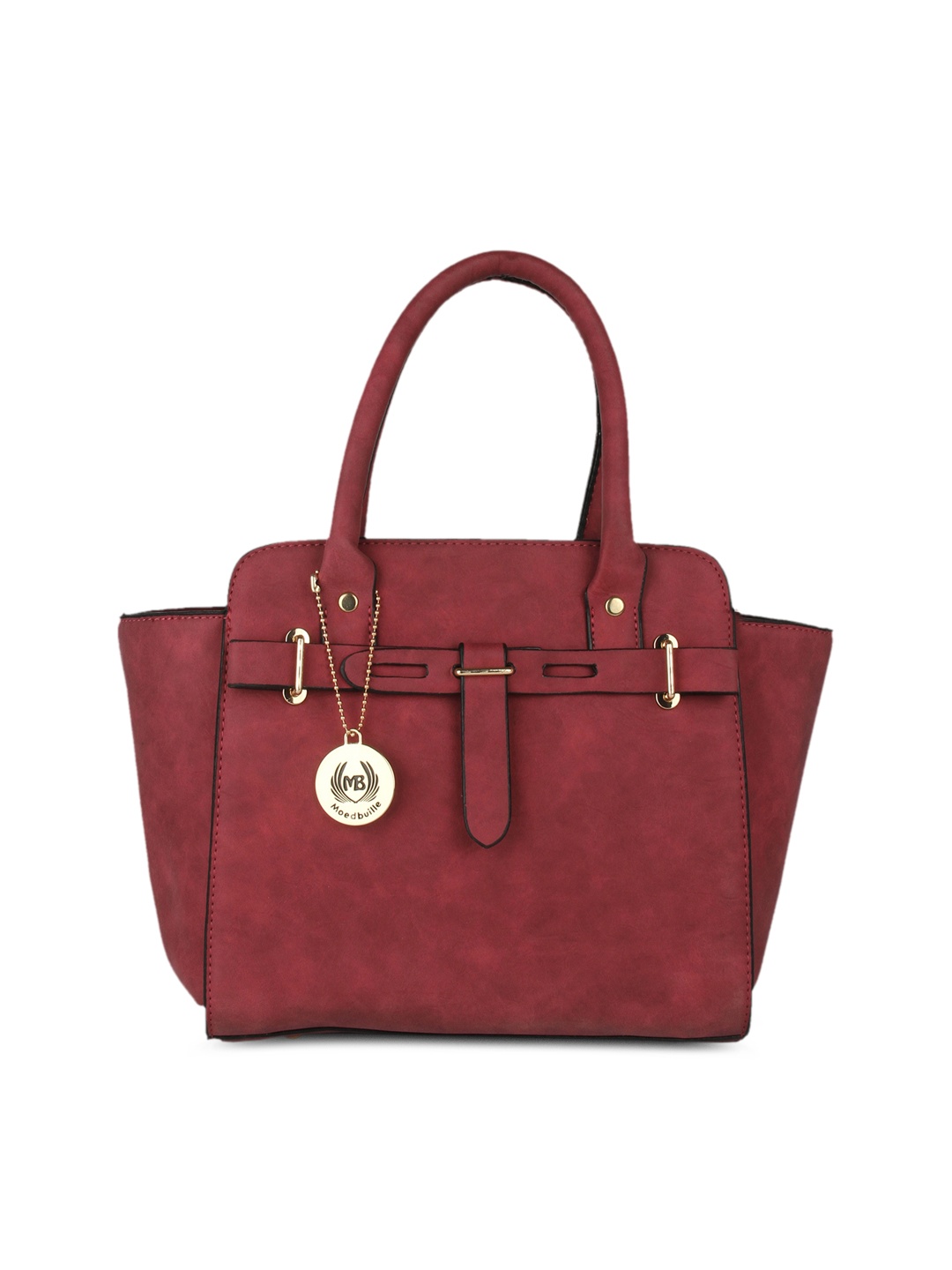 

Moedbuille Burgundy Solid Shoulder Bag