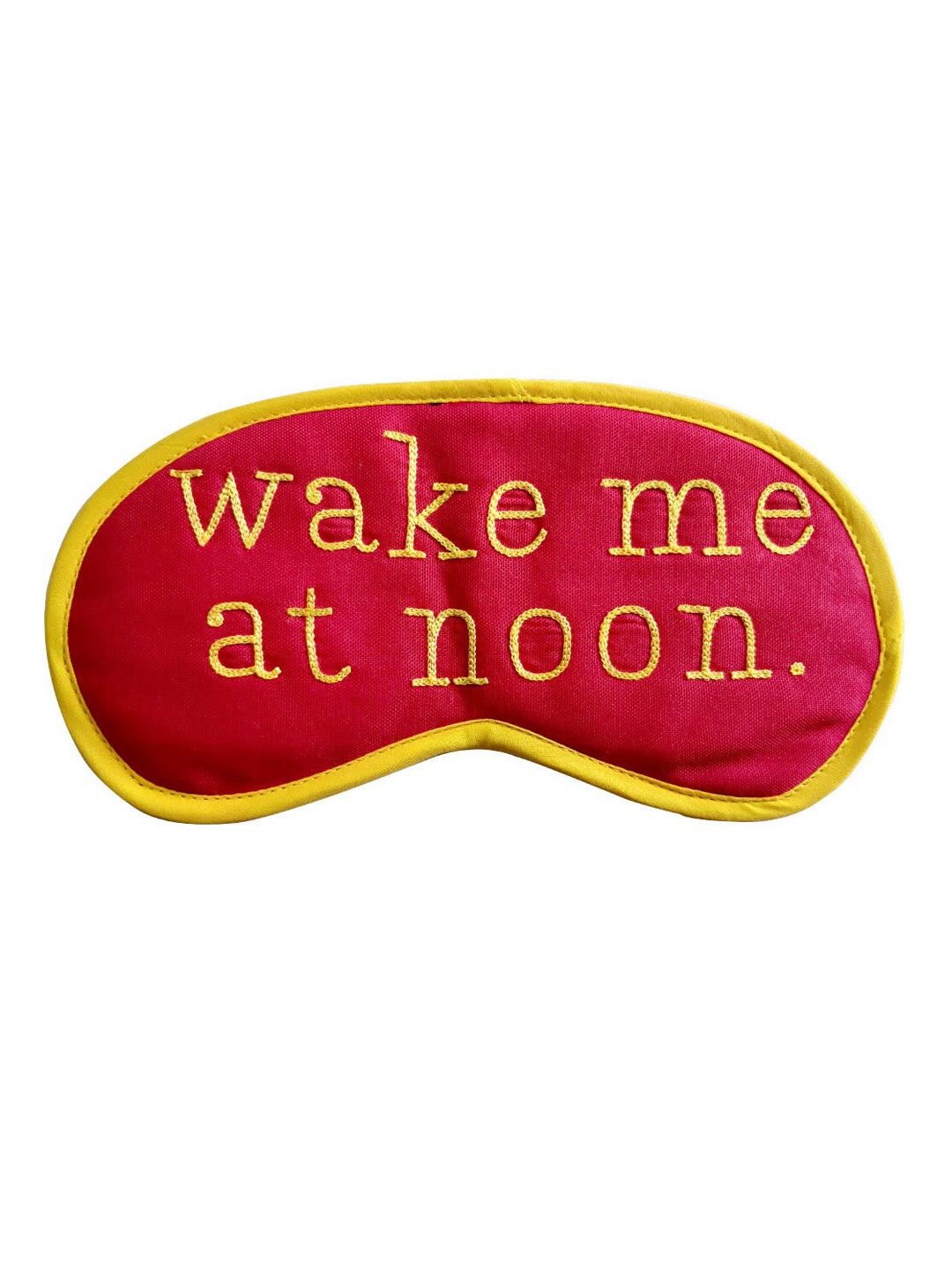 

BandBox Wake Me At Noon Printed Eye Mask, Yellow