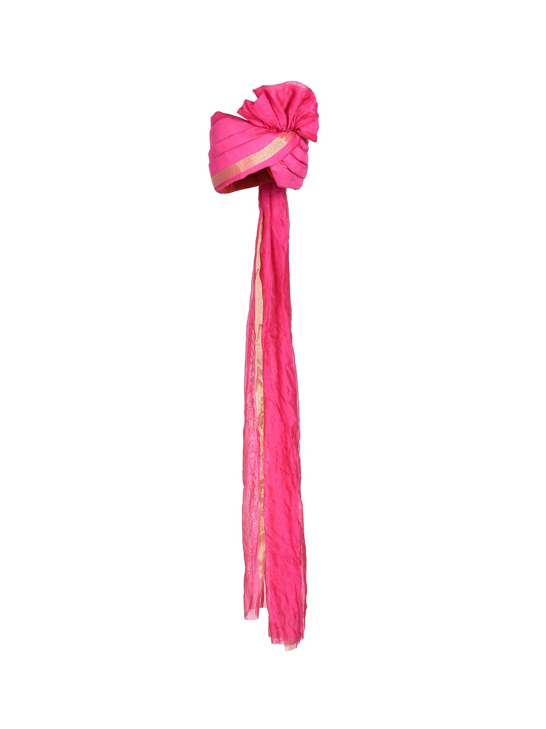 

Silvermerc Designs Men Pure Cotton Ethnic Safa Pagdi Wedding Turbans, Pink