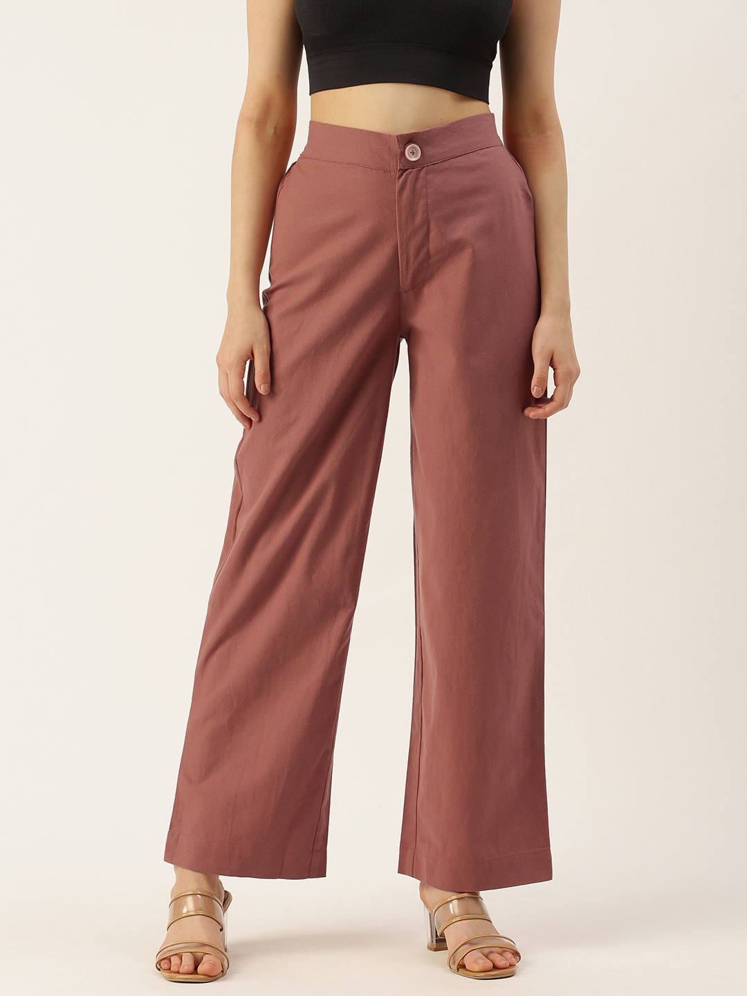 

IQRAAR High-Rise Trousers, Mauve