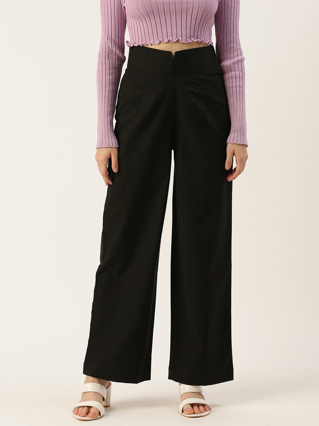 

IQRAAR High-Rise Trousers, Black