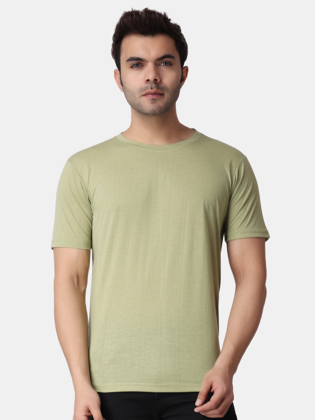 

The Label Bar Men Cotton T-shirt, Green