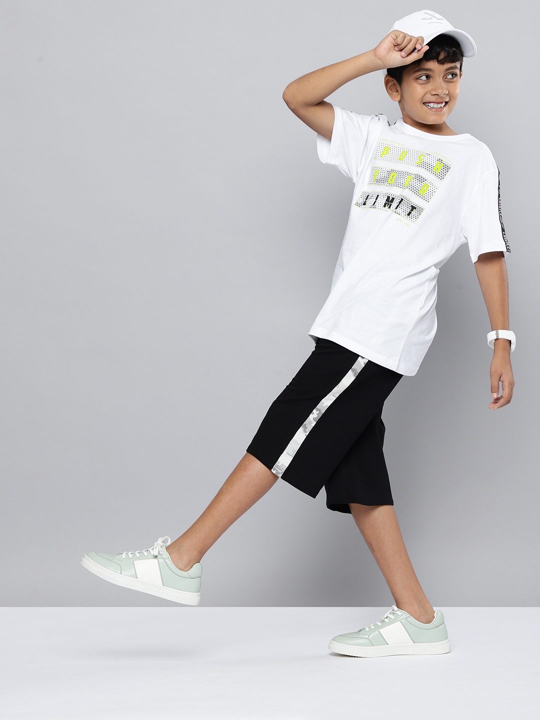 

HERE&NOW Boys Pure Cotton Shorts, Black