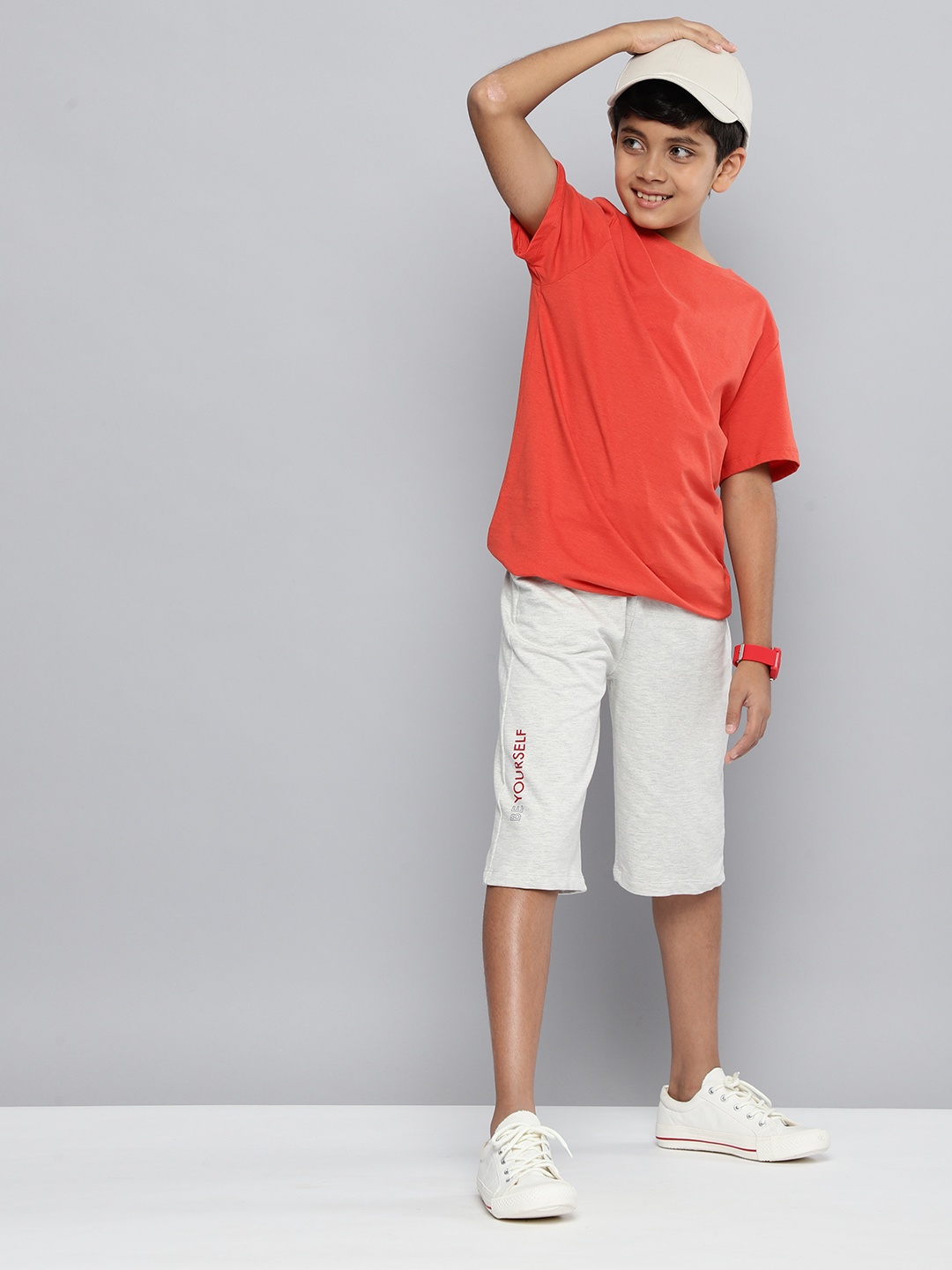 

HERE&NOW Boys Shorts, Grey melange