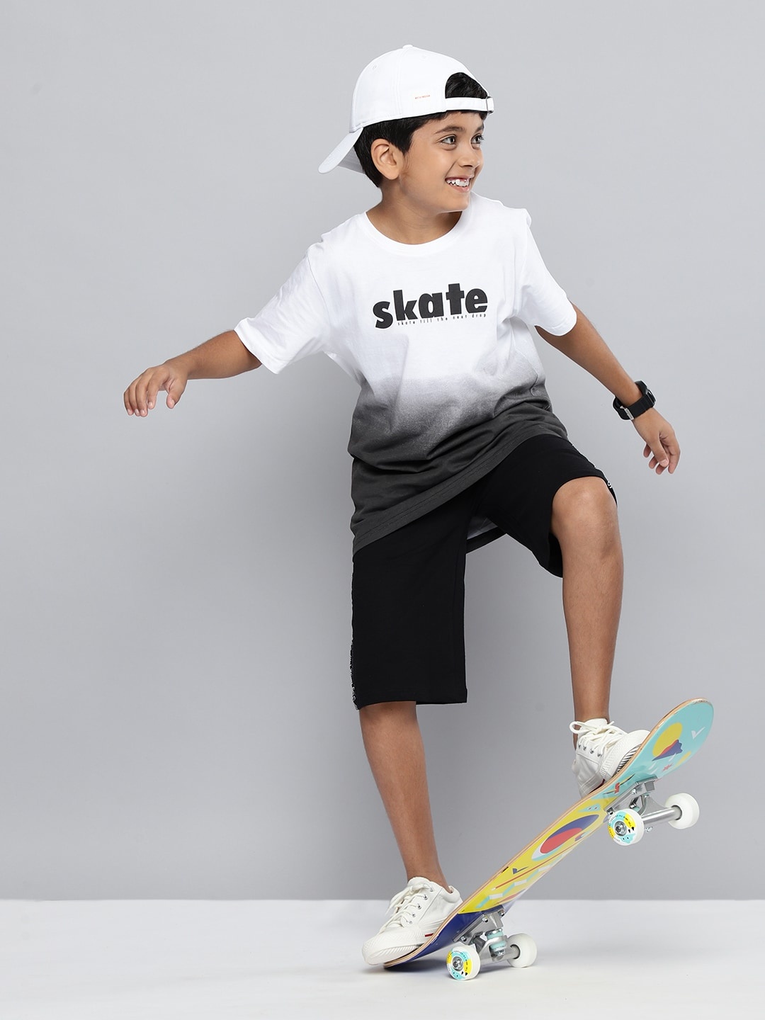 

HERE&NOW Boys Printed T-shirt, White