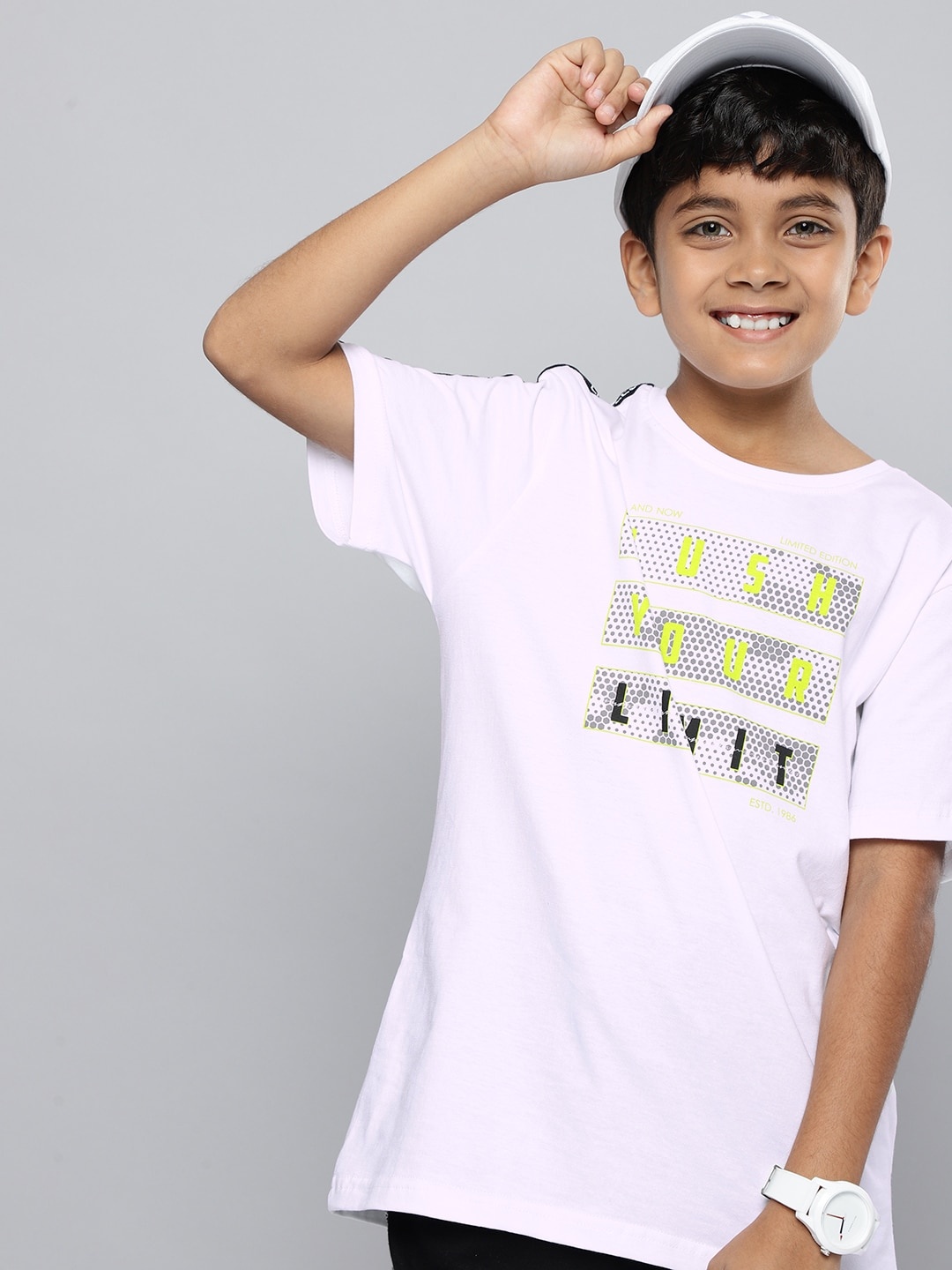 

HERE&NOW Boys Printed T-shirt, White