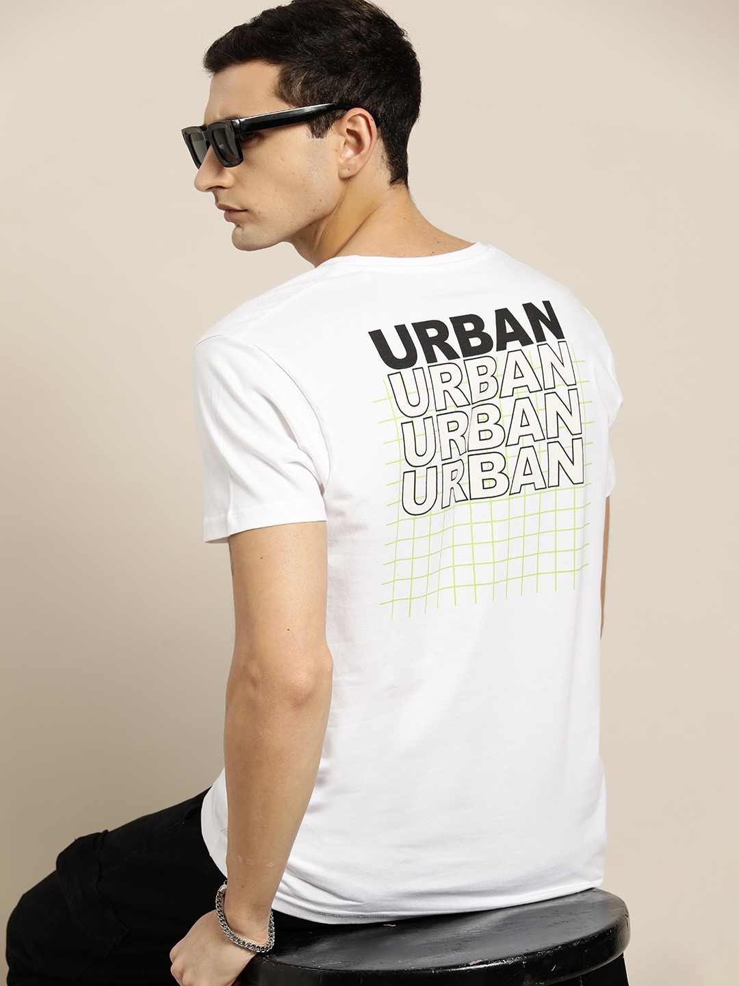 

Moda Rapido Men Typography Printed Pure Cotton T-shirt, White