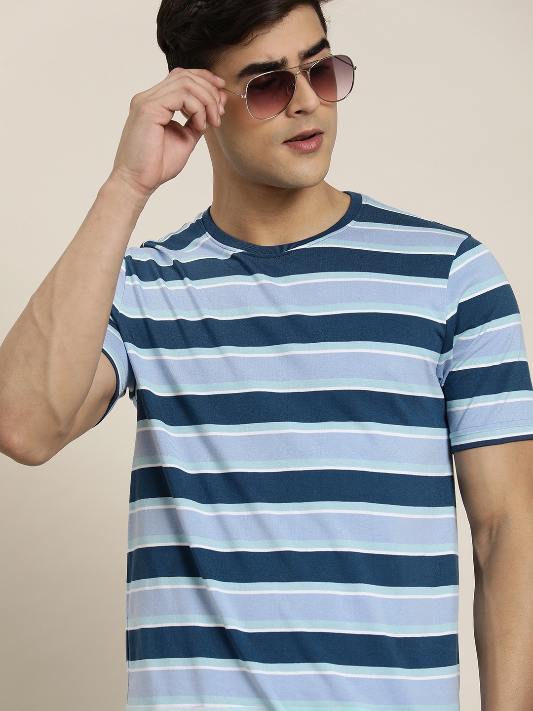

Moda Rapido Striped T-shirt, Blue