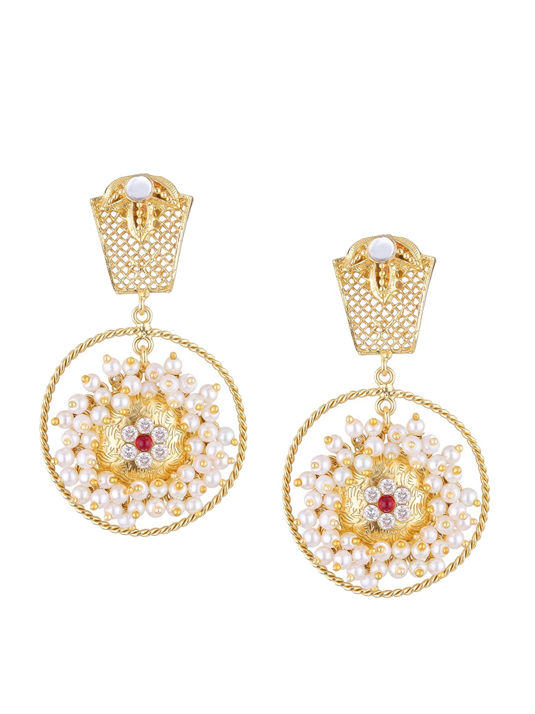 

Runjhun Gold-Plated Drop Earrings