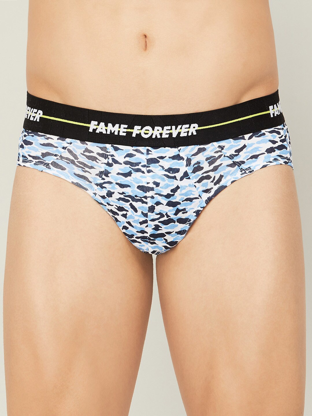 

Fame Forever by Lifestyle Men Printed Cotton Basic Briefs 1000011682918, White