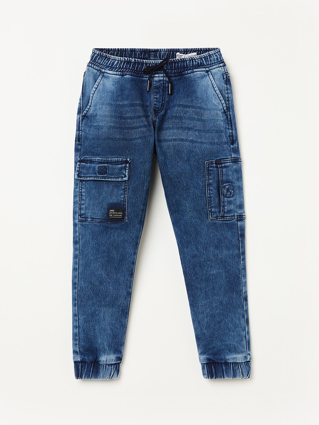 

Fame Forever by Lifestyle Boys Jogger Light Fade Jeans, Blue