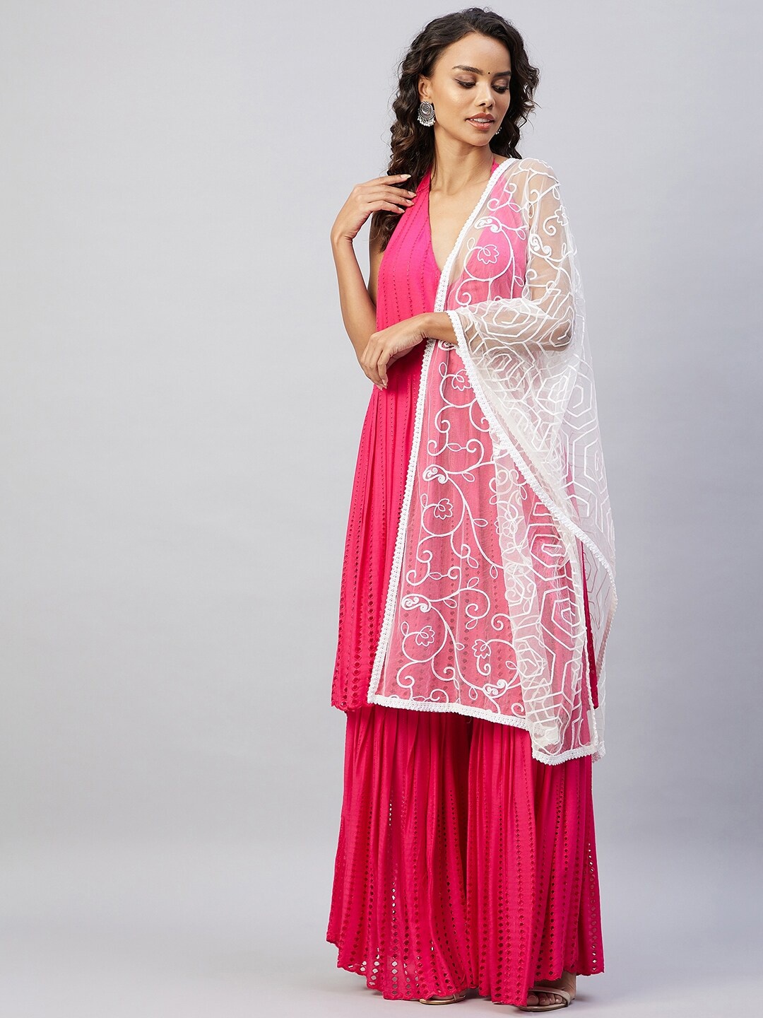 

InWeave Printed Dupatta, White