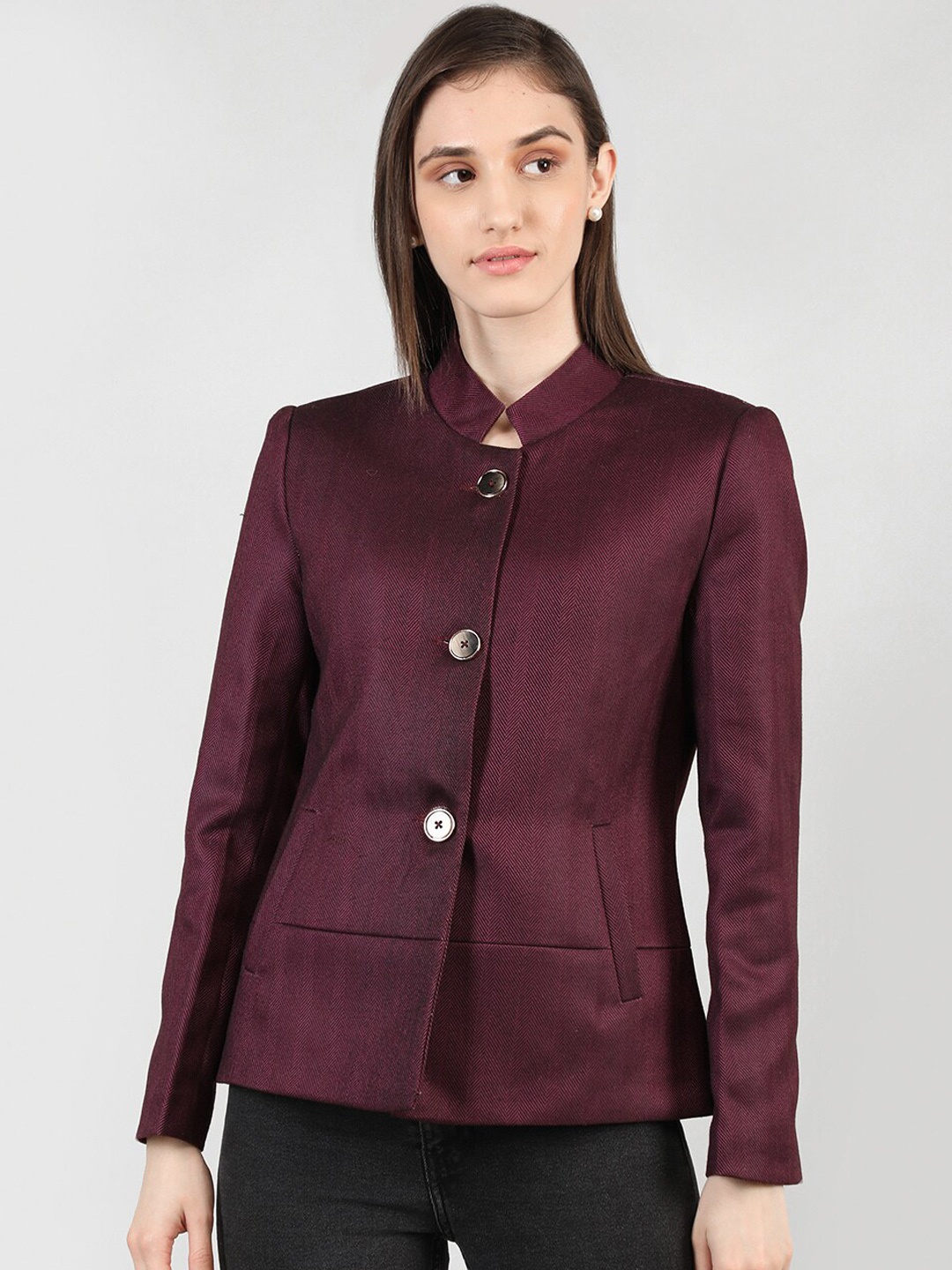 

Dlanxa Women Single-Breasted Overcoat, Maroon