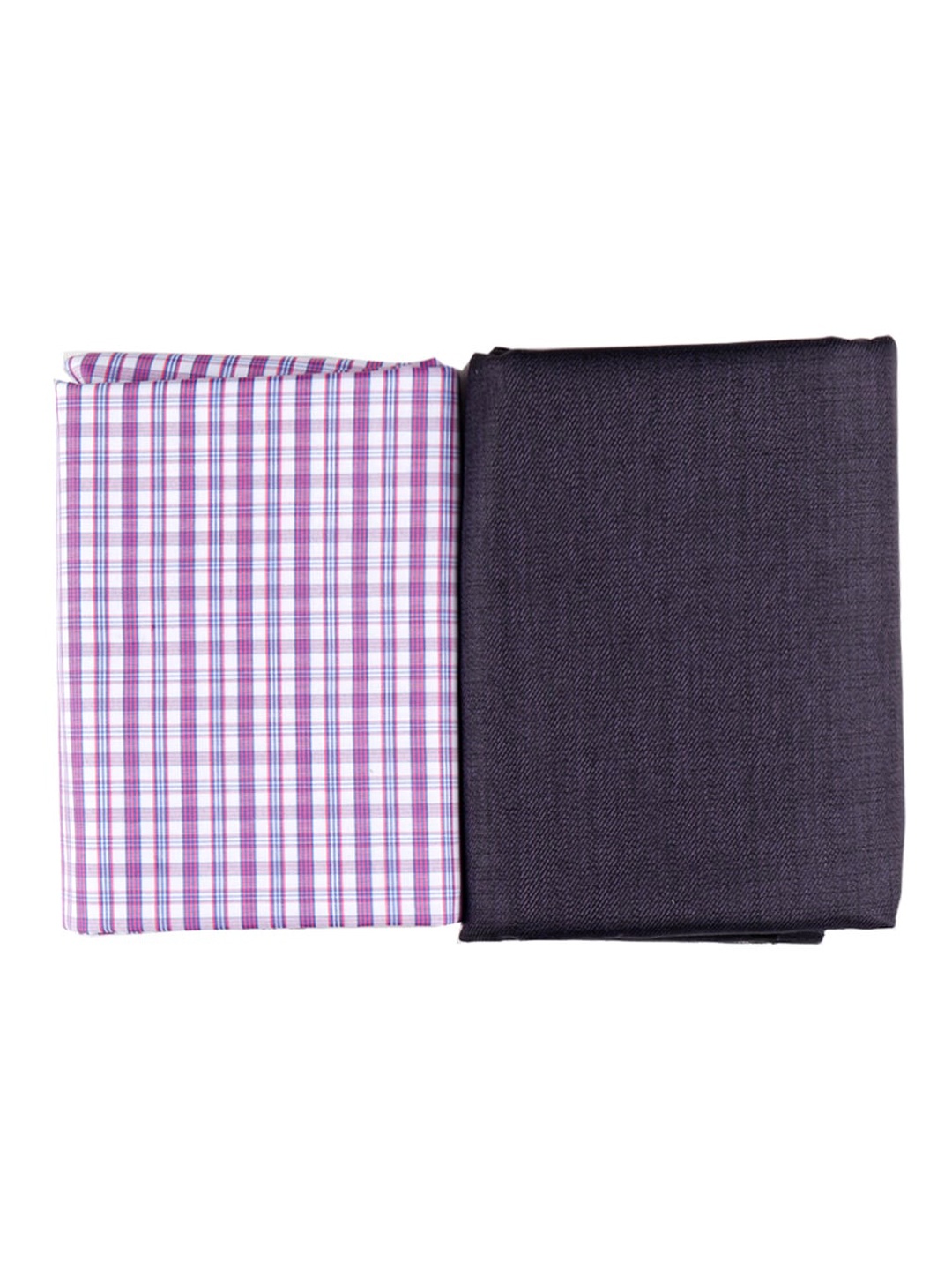 

Ramraj Men Cotton Shirt & Trouser Clothing Fabric Set, Purple