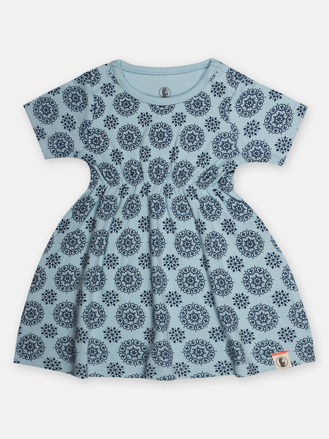 

Babysafe Floral Printed Cotton Dress, Blue