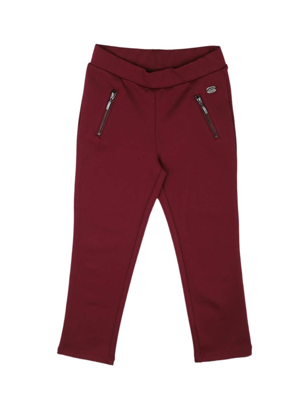 

Peter England Girls Ankle-Length Treggings, Maroon